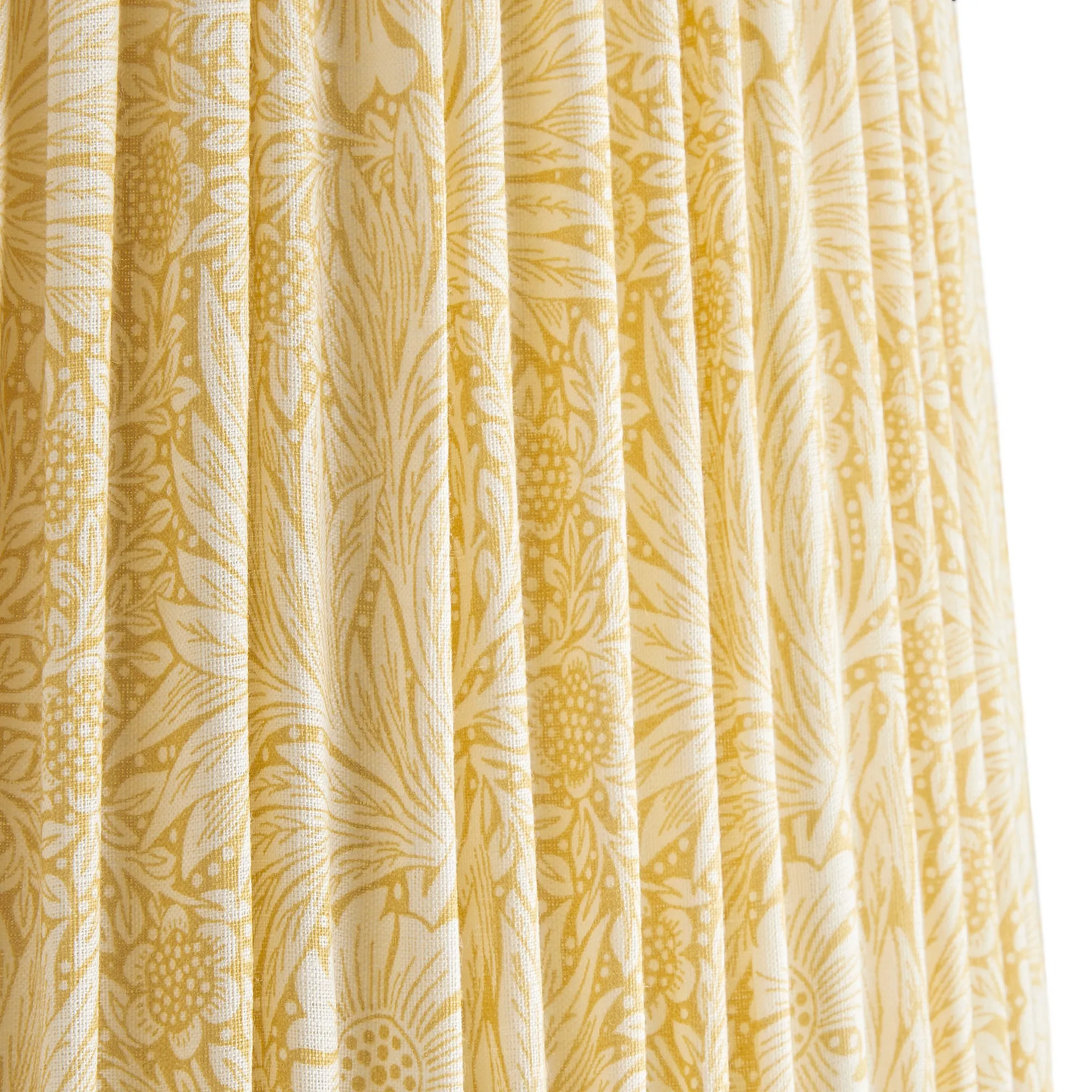 16cm empire shade in Cowslip Marigold linen by Morris & Co.