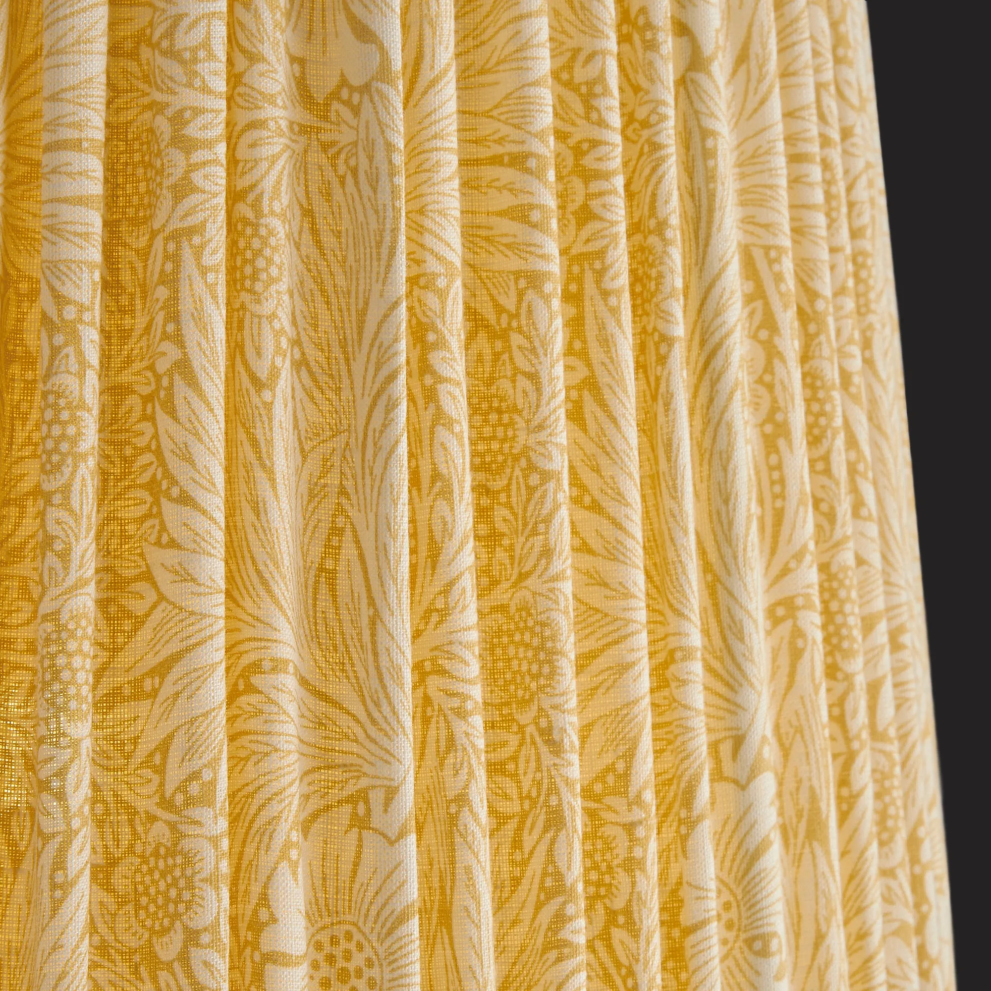 16cm empire shade in Cowslip Marigold linen by Morris & Co.