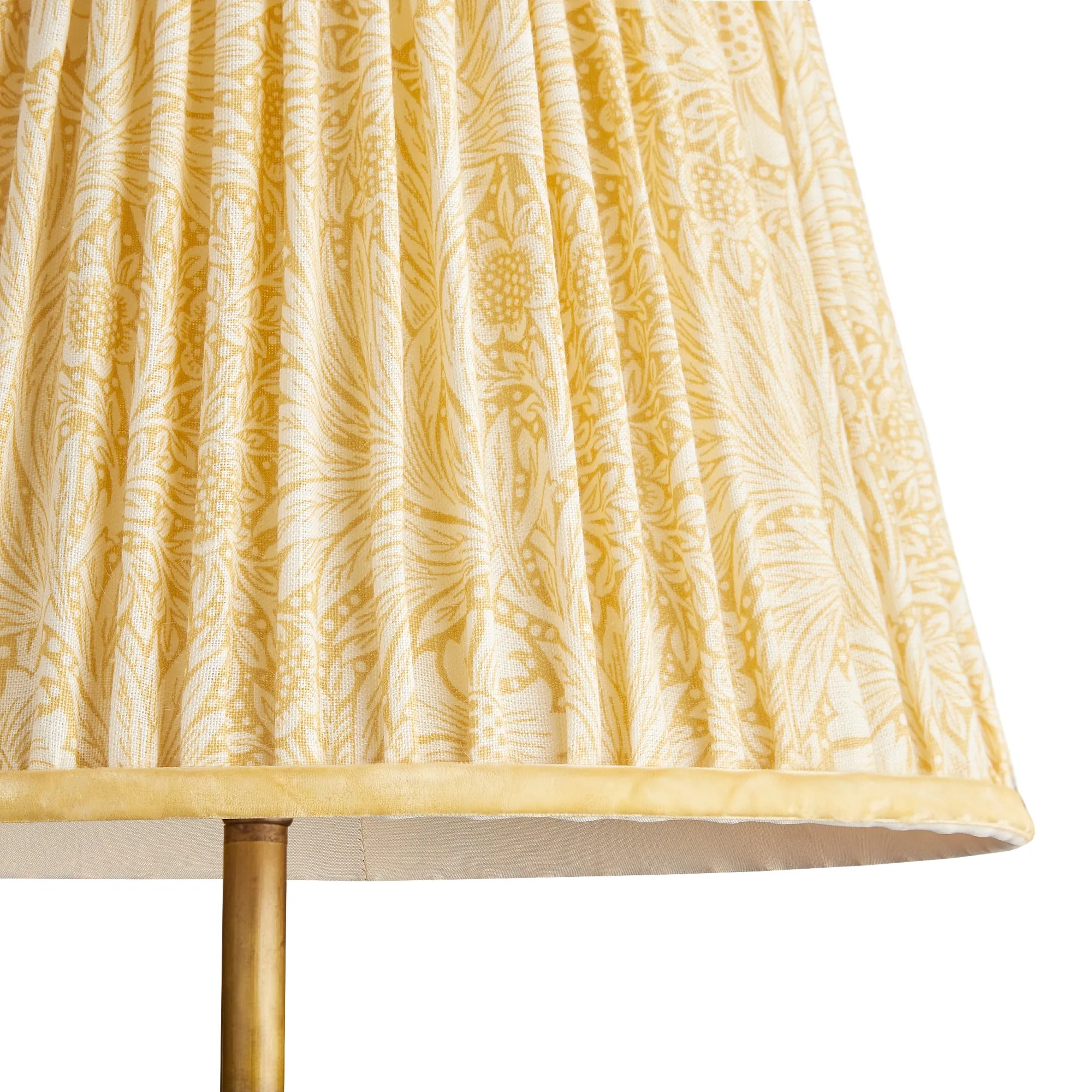 16cm empire shade in Cowslip Marigold linen by Morris & Co.