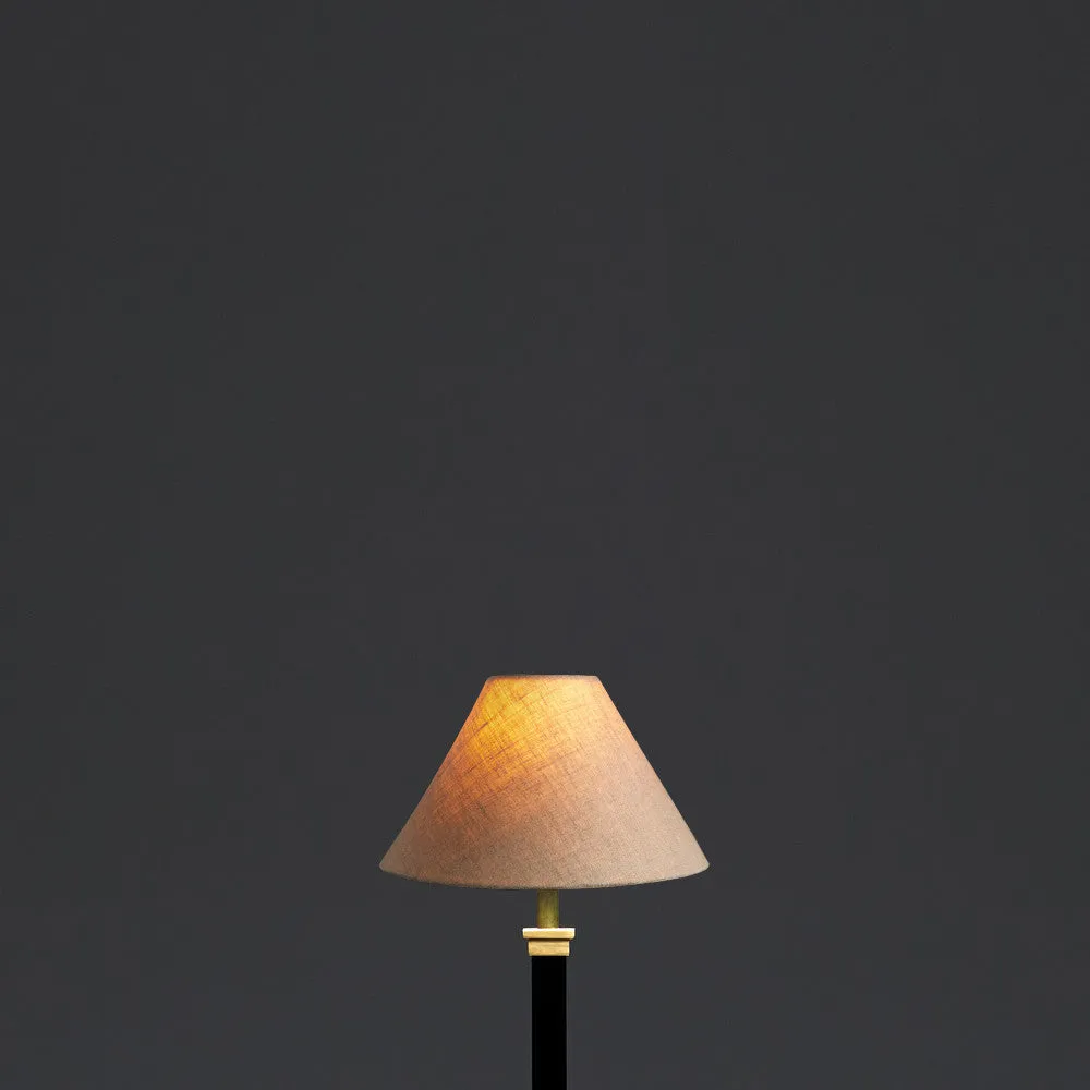 18cm cone shade in natural linen