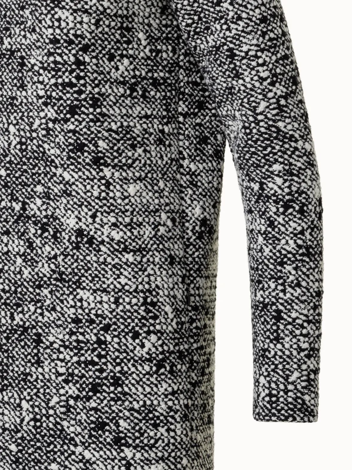 3D Tweed Jersey Dress