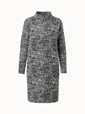 3D Tweed Jersey Dress