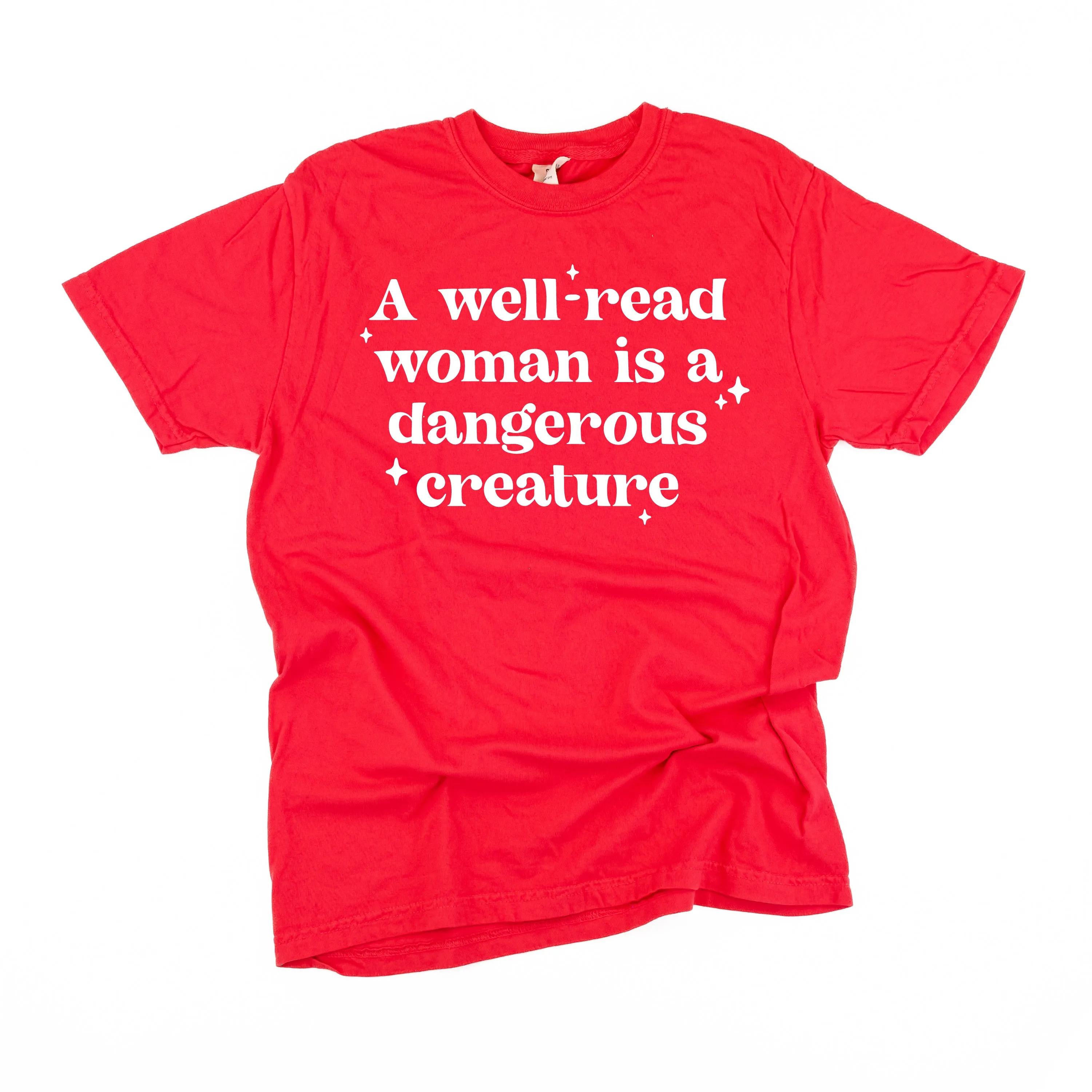 A Well-Read Woman Is A Dangerous Creature - SHORT SLEEVE COMFORT COLORS TEE