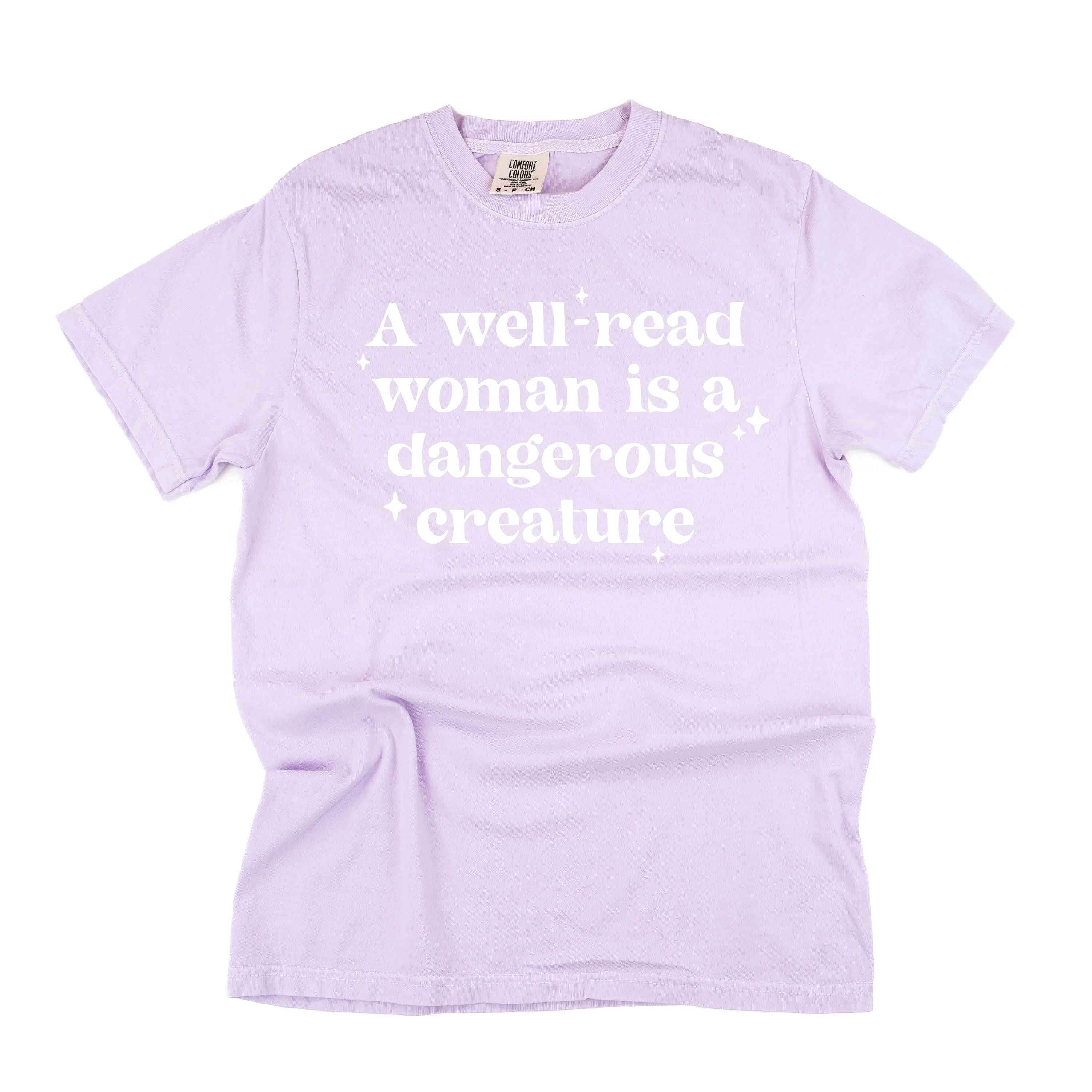 A Well-Read Woman Is A Dangerous Creature - SHORT SLEEVE COMFORT COLORS TEE