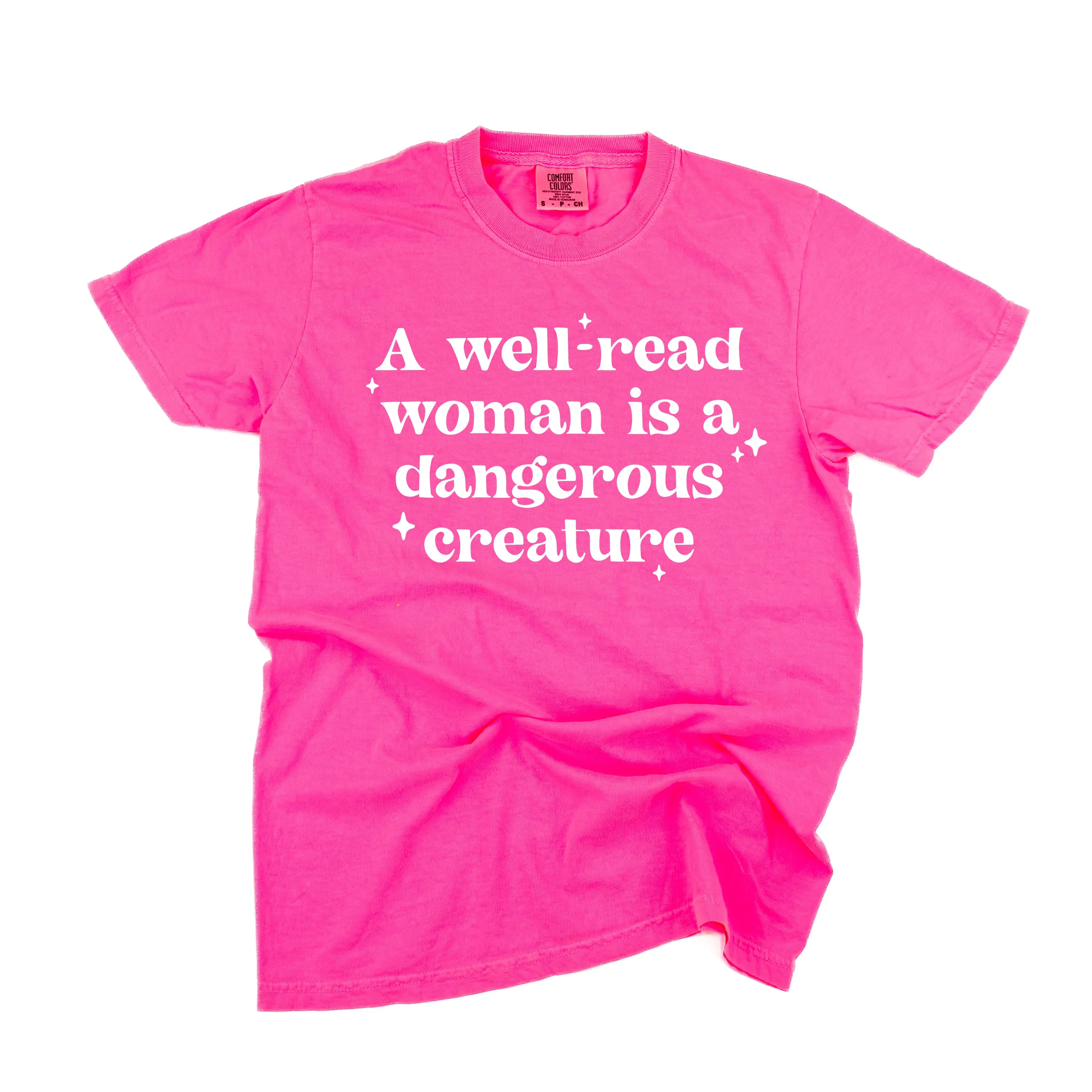 A Well-Read Woman Is A Dangerous Creature - SHORT SLEEVE COMFORT COLORS TEE
