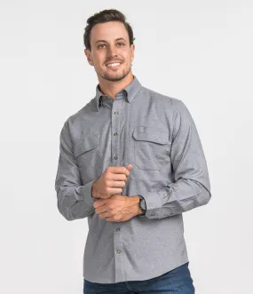 ALL TERRAIN TECH FLANNEL LS-granite