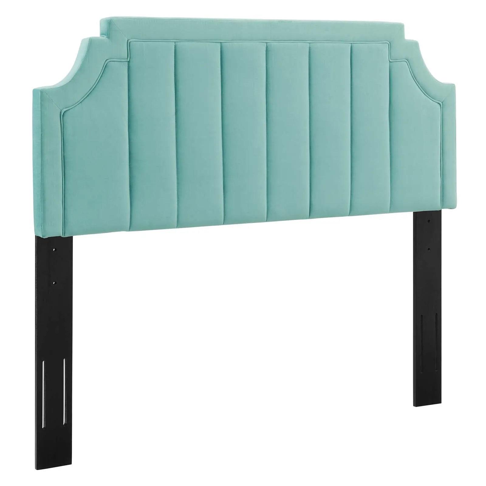 Alyona Channel Tufted Performance Velvet Full/Queen Headboard By Modway - MOD-6347 - Mint