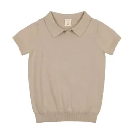 Analogie Taupe SS Knit Polo