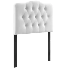 Annabel Twin Diamond Tufted Performance Velvet Headboard By Modway - MOD-6126 - White