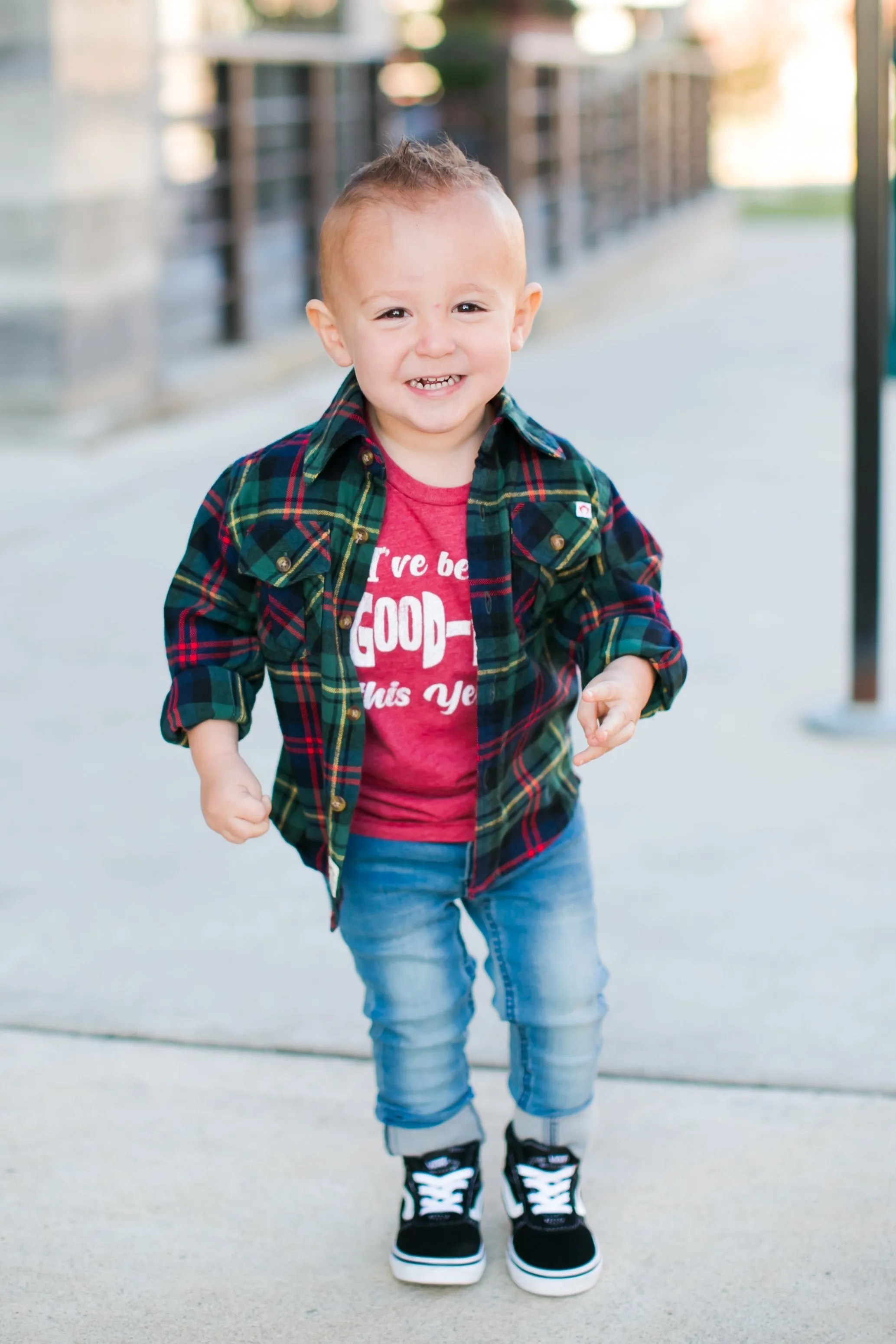 Appaman - Boys Flannel Shirt in Dark Ivy Plaid