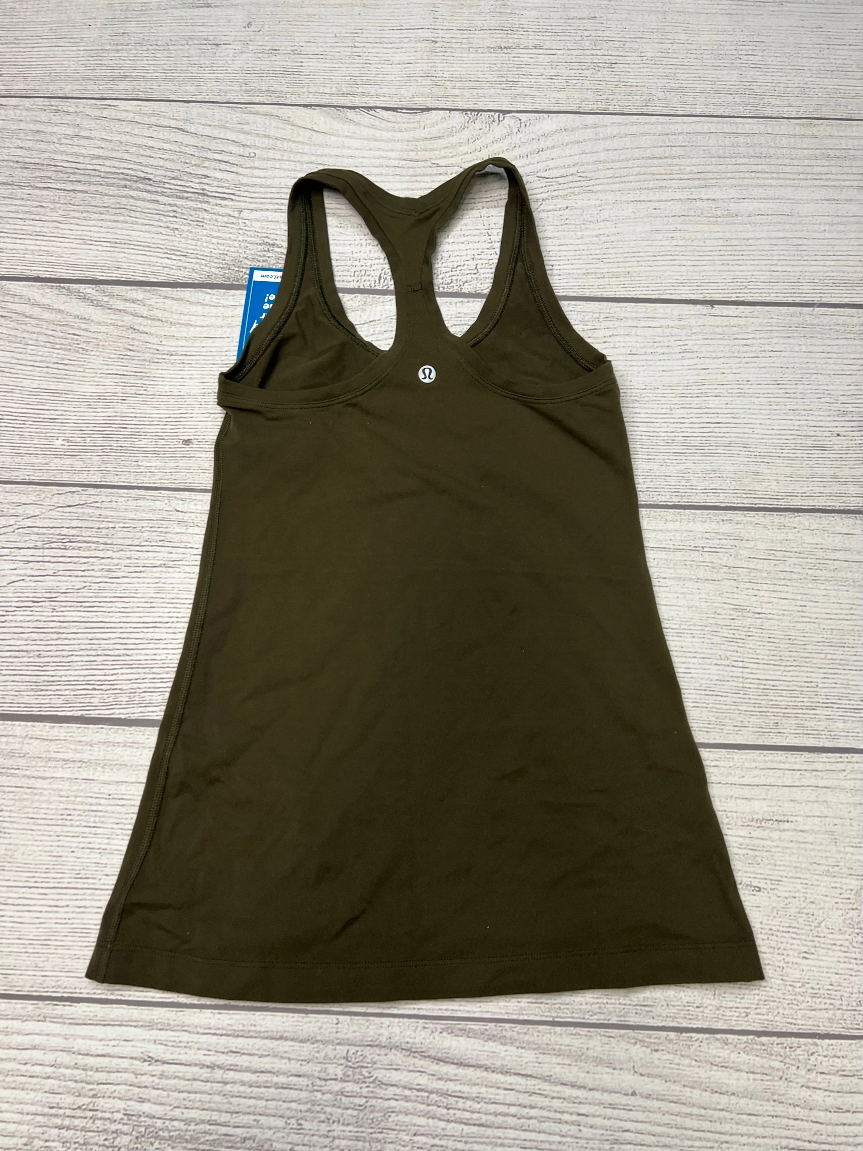 Athletic Tank Top By Lululemon In Green, Size: Xs