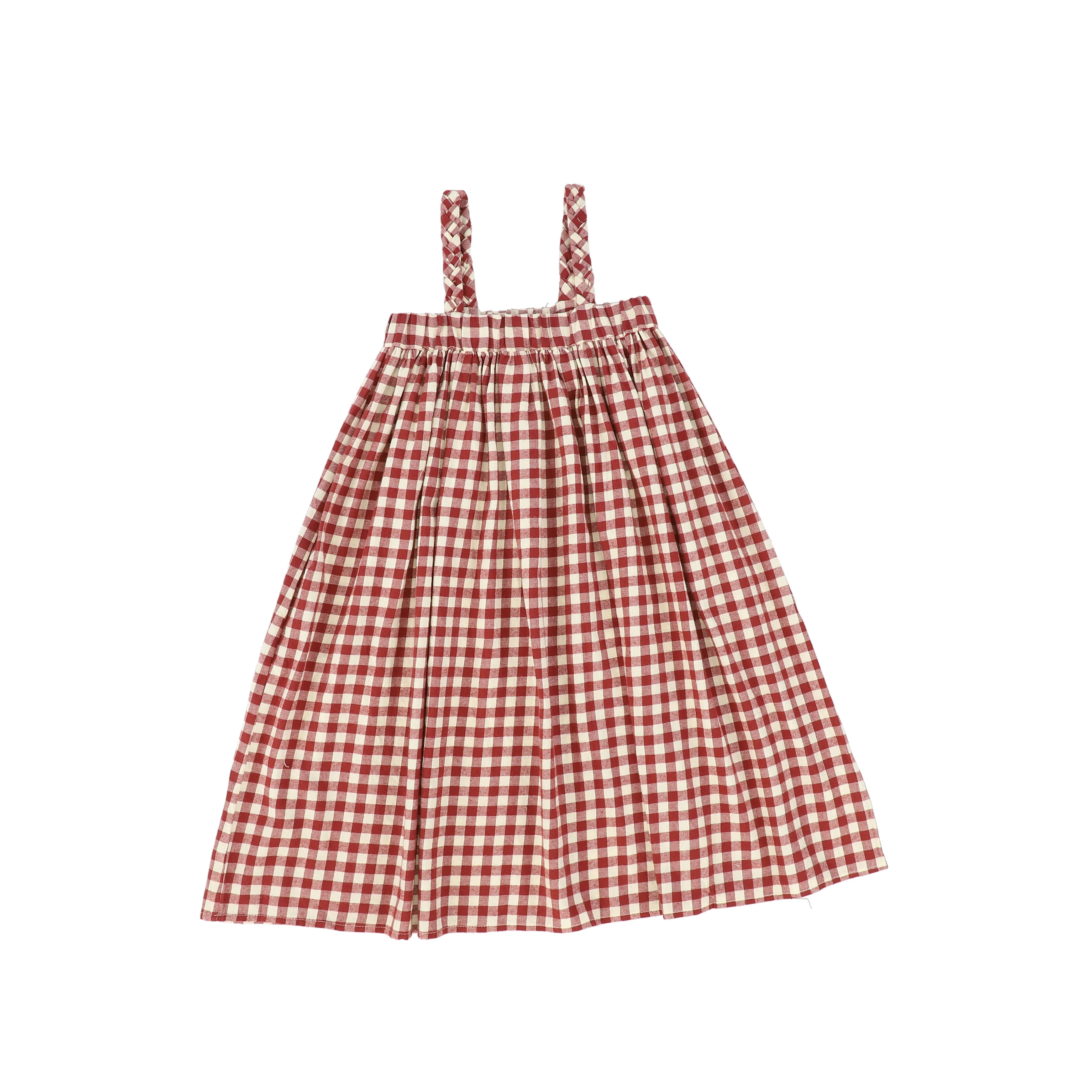 Classic Bace Collection Gingham Jumper in Radiant Red Flannel