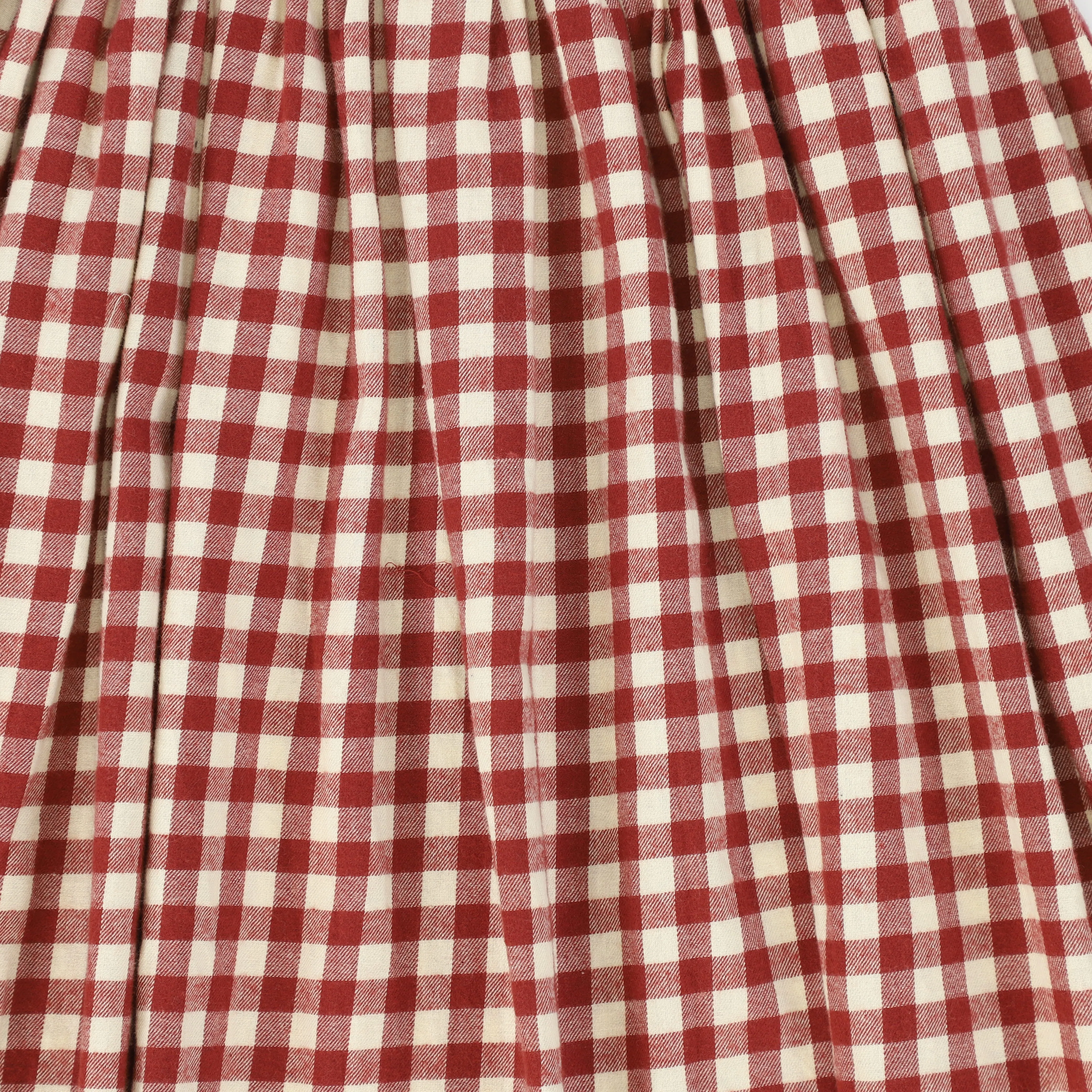 Classic Bace Collection Gingham Jumper in Radiant Red Flannel