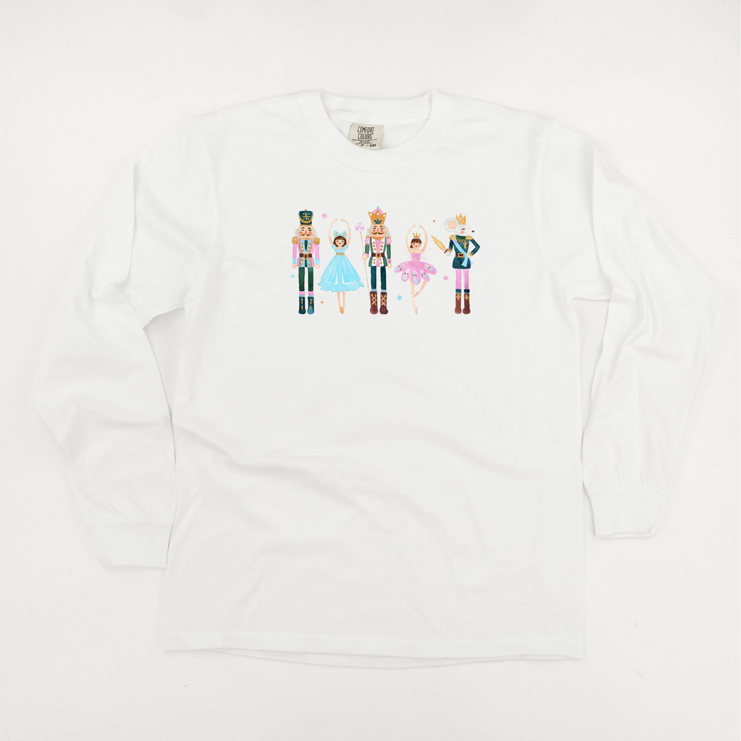 Ballerina - Whimsical Nutcracker - LONG SLEEVE Comfort Colors Tee