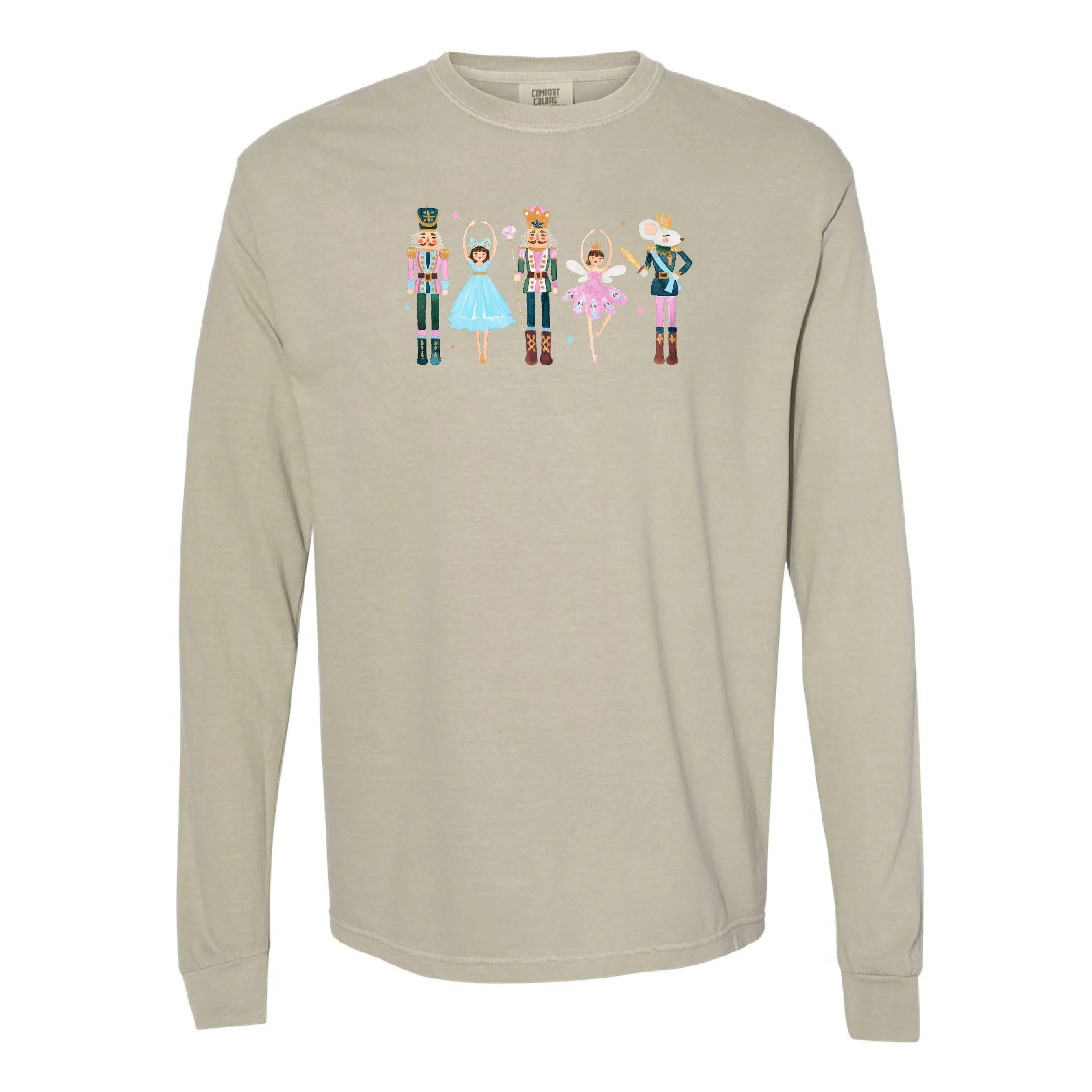 Ballerina - Whimsical Nutcracker - LONG SLEEVE Comfort Colors Tee