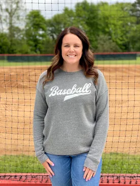 Baseball Puff Graphic Sweatshirt