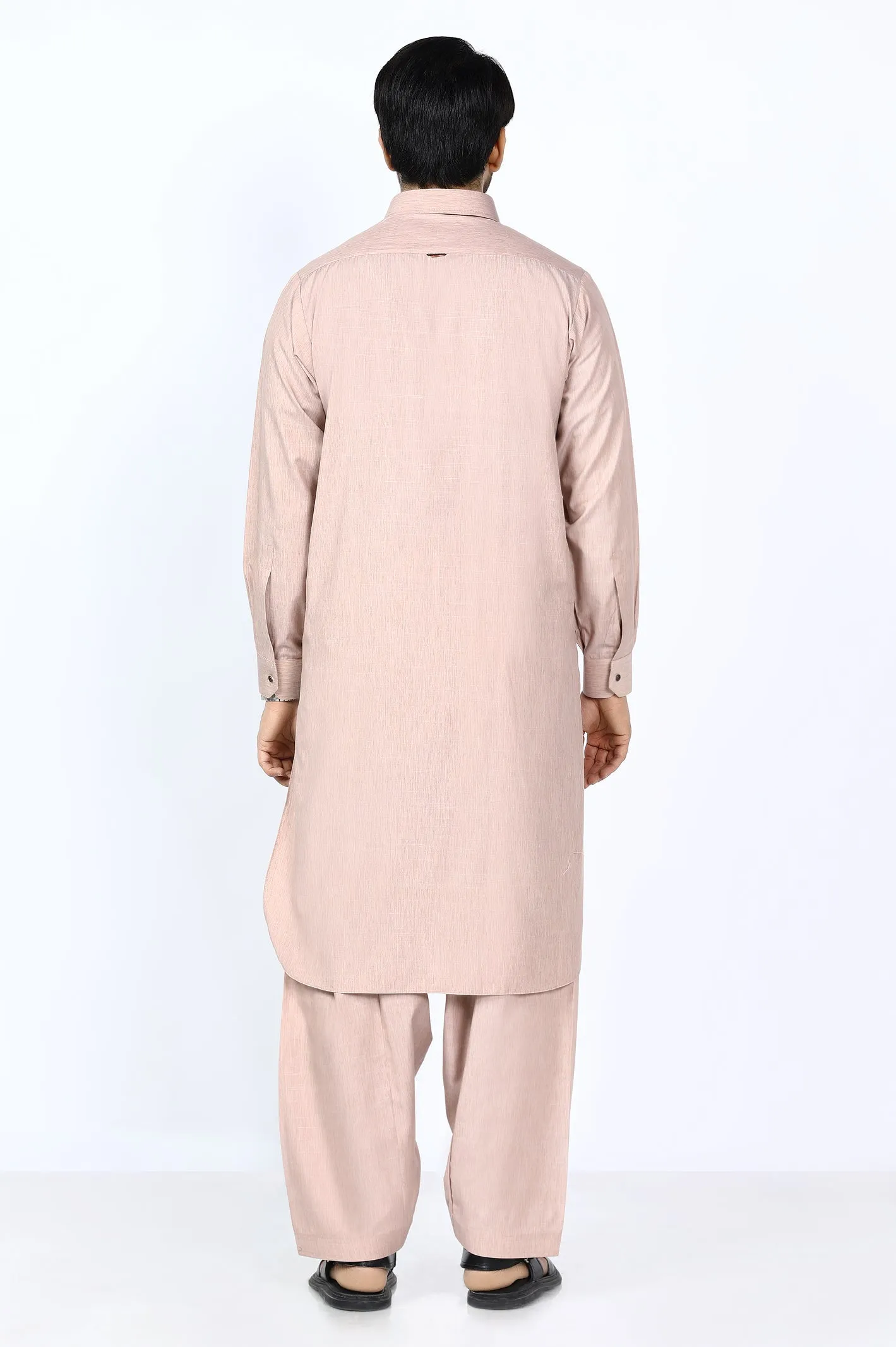 Beige Wash & Wear Shalwar Kameez