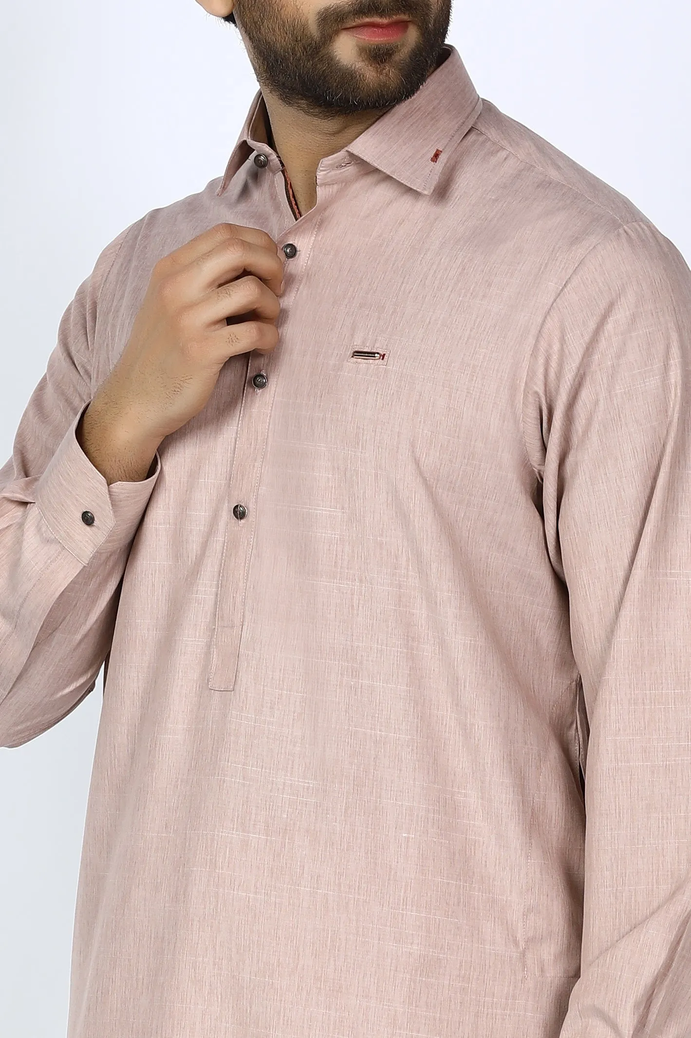 Beige Wash & Wear Shalwar Kameez