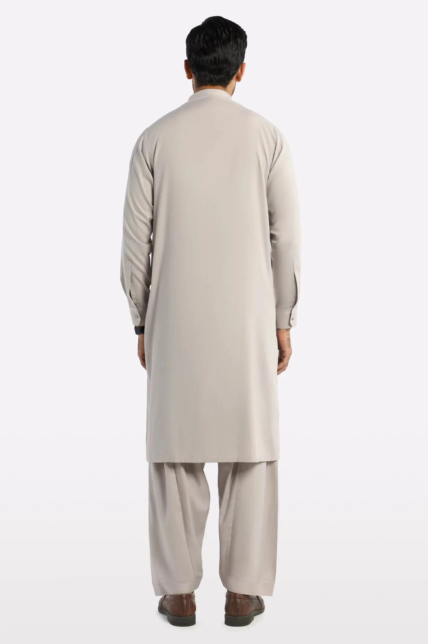 Beige Wash & Wear Shalwar Kameez