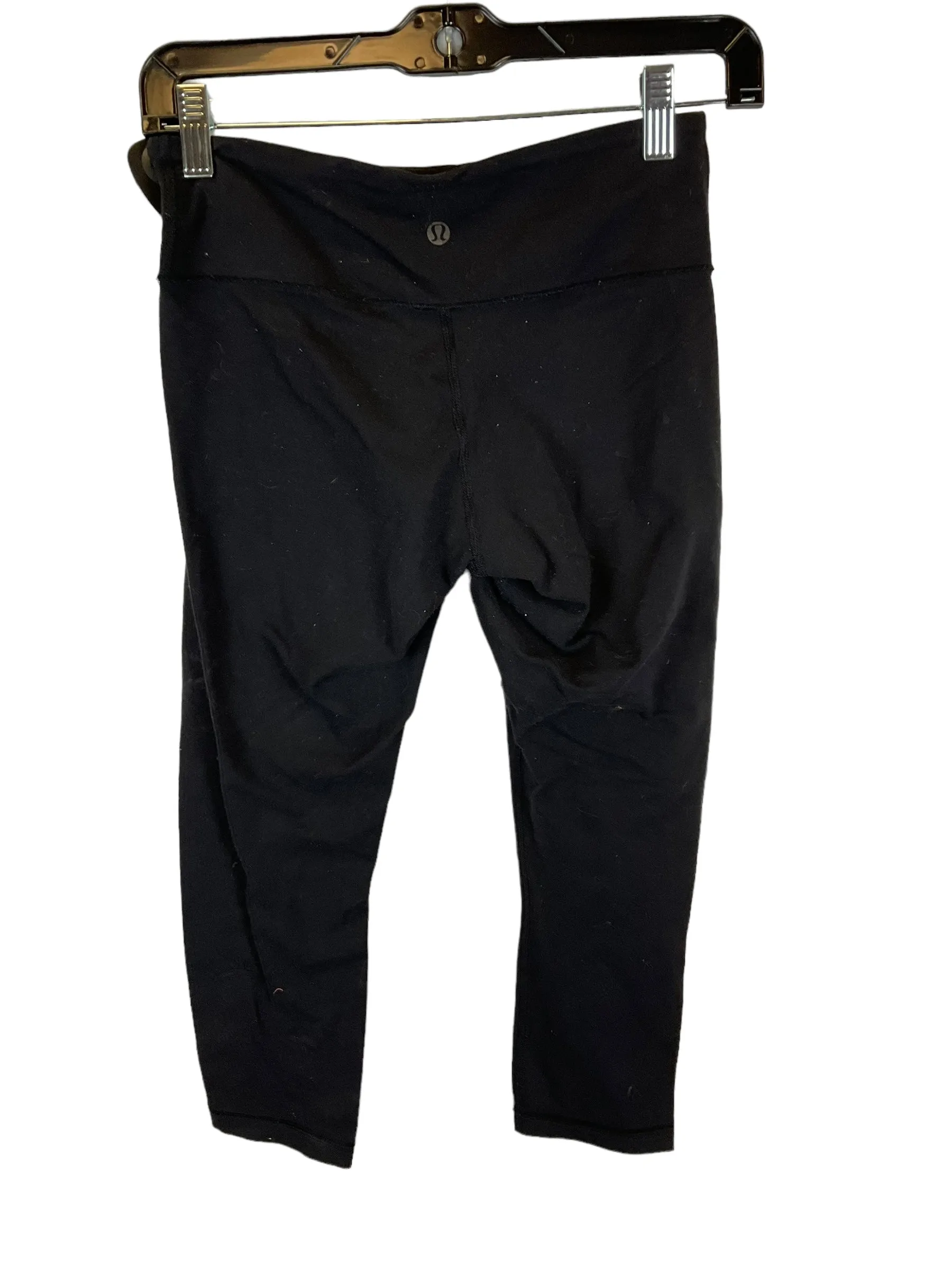 Black Athletic Capris Lululemon, Size 4