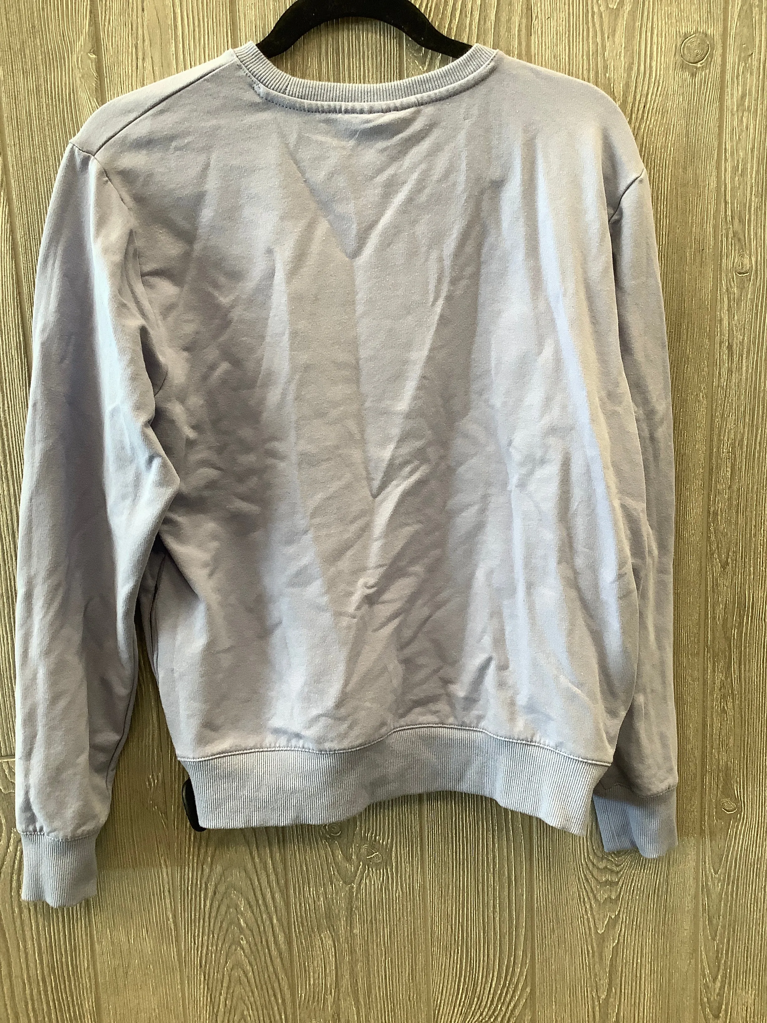 Blue Athletic Top Long Sleeve Crewneck Fila, Size S