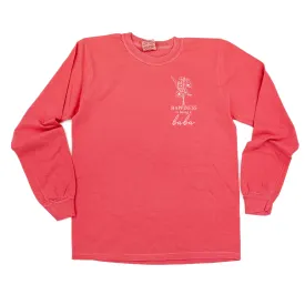 Bouquet Style - Happiness is Being a BABA - LONG SLEEVE COMFORT COLORS TEE