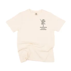 Bouquet Style - Happiness is Being a NONNA - SHORT SLEEVE COMFORT COLORS TEE