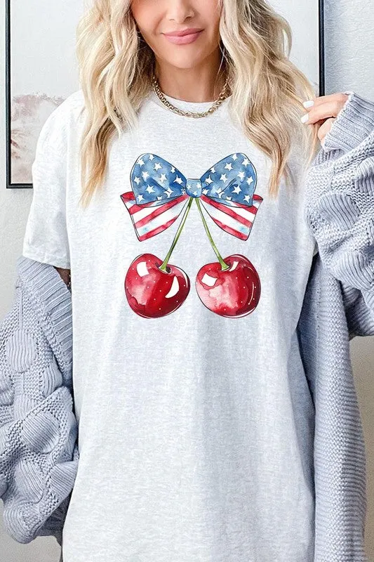 Bow America Cherry Graphic Heavy Cotton Tee