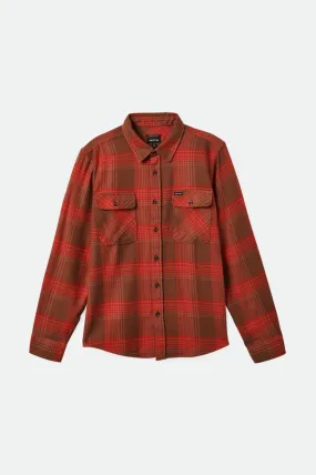 Bowery Flannel - Barn Red/Bison