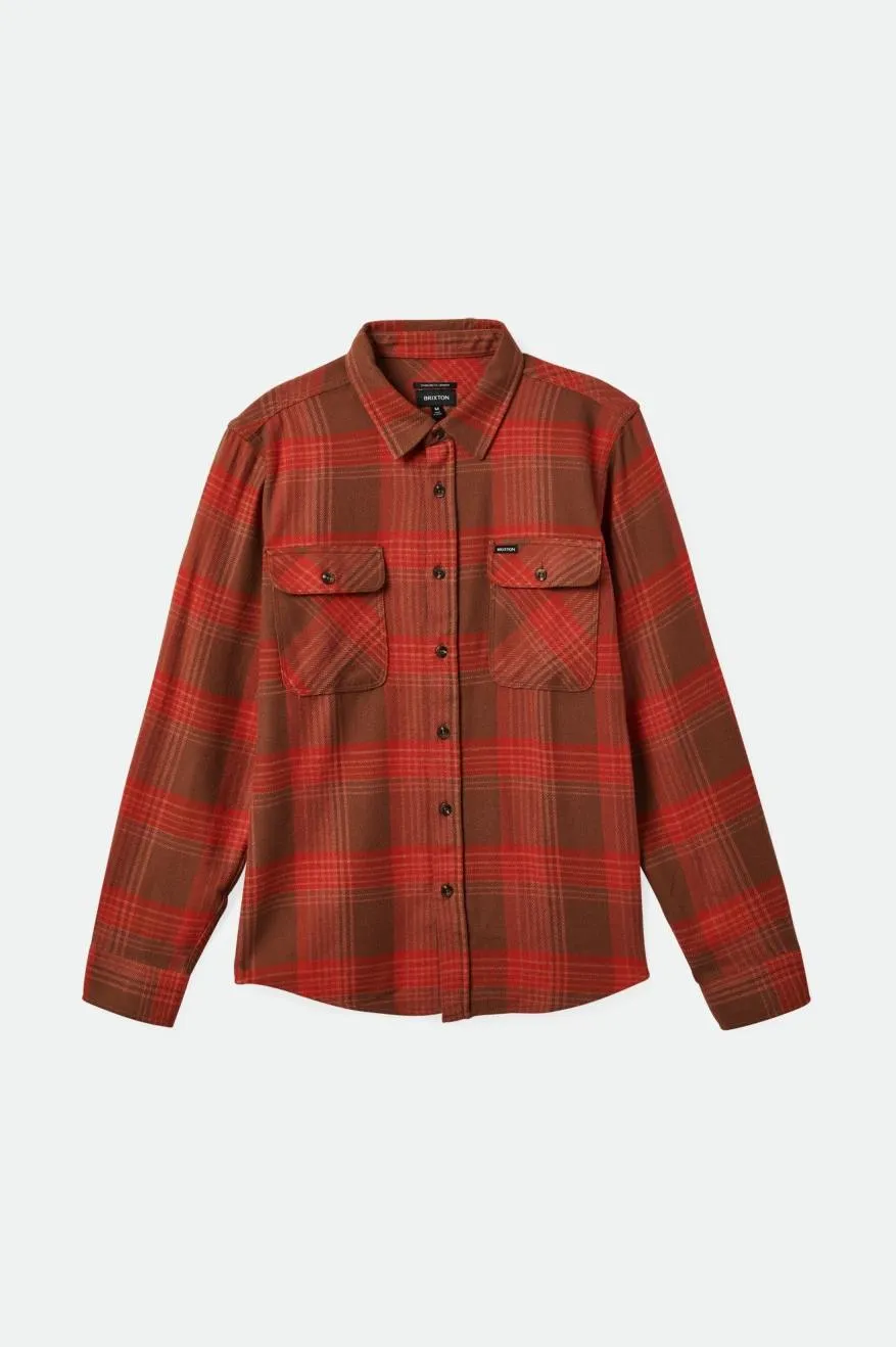 Bowery Flannel - Barn Red/Bison