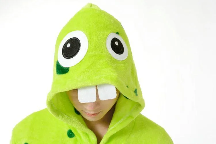 Bucktooth Monster Animal Kigurumi Oneises Costume Pajamas
