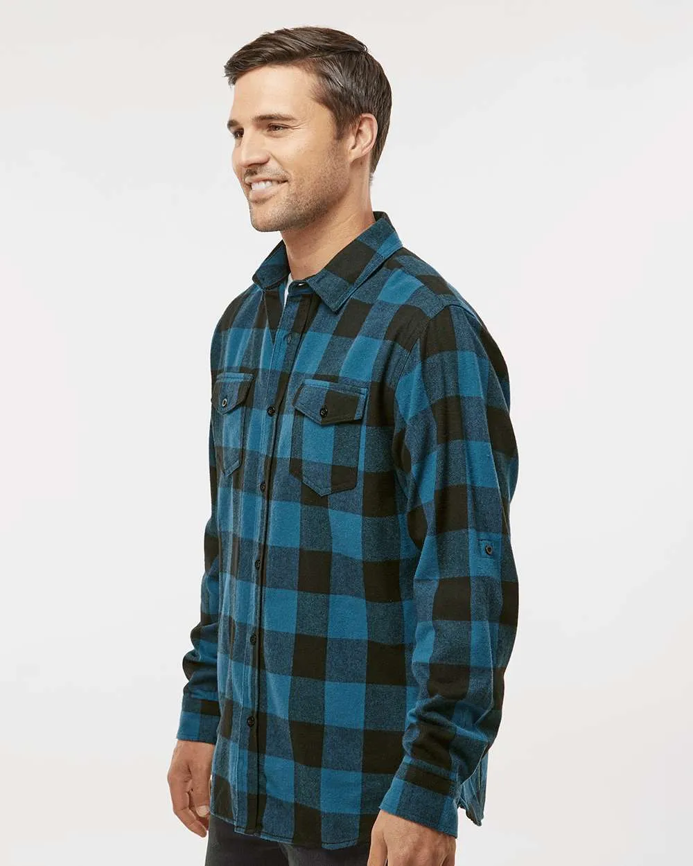 Burnside - Men's Yarn-Dyed Long Sleeve Flannel Shirt