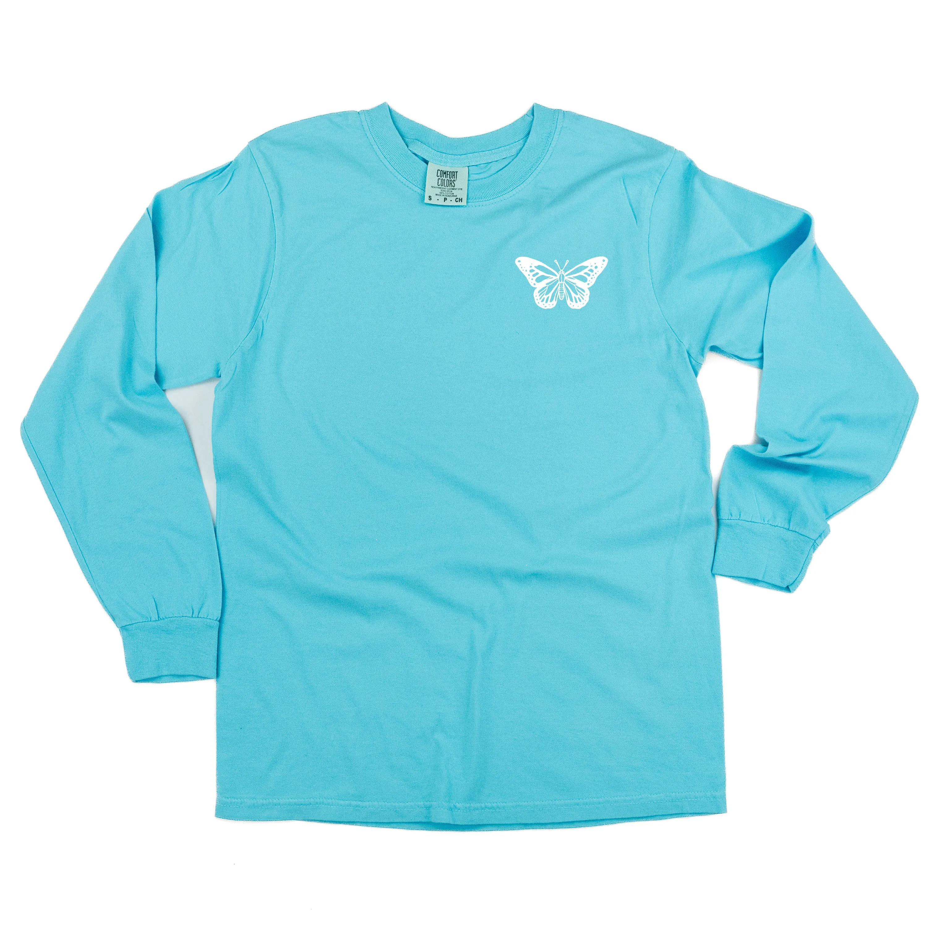 BUTTERFLY - LONG SLEEVE COMFORT COLORS TEE