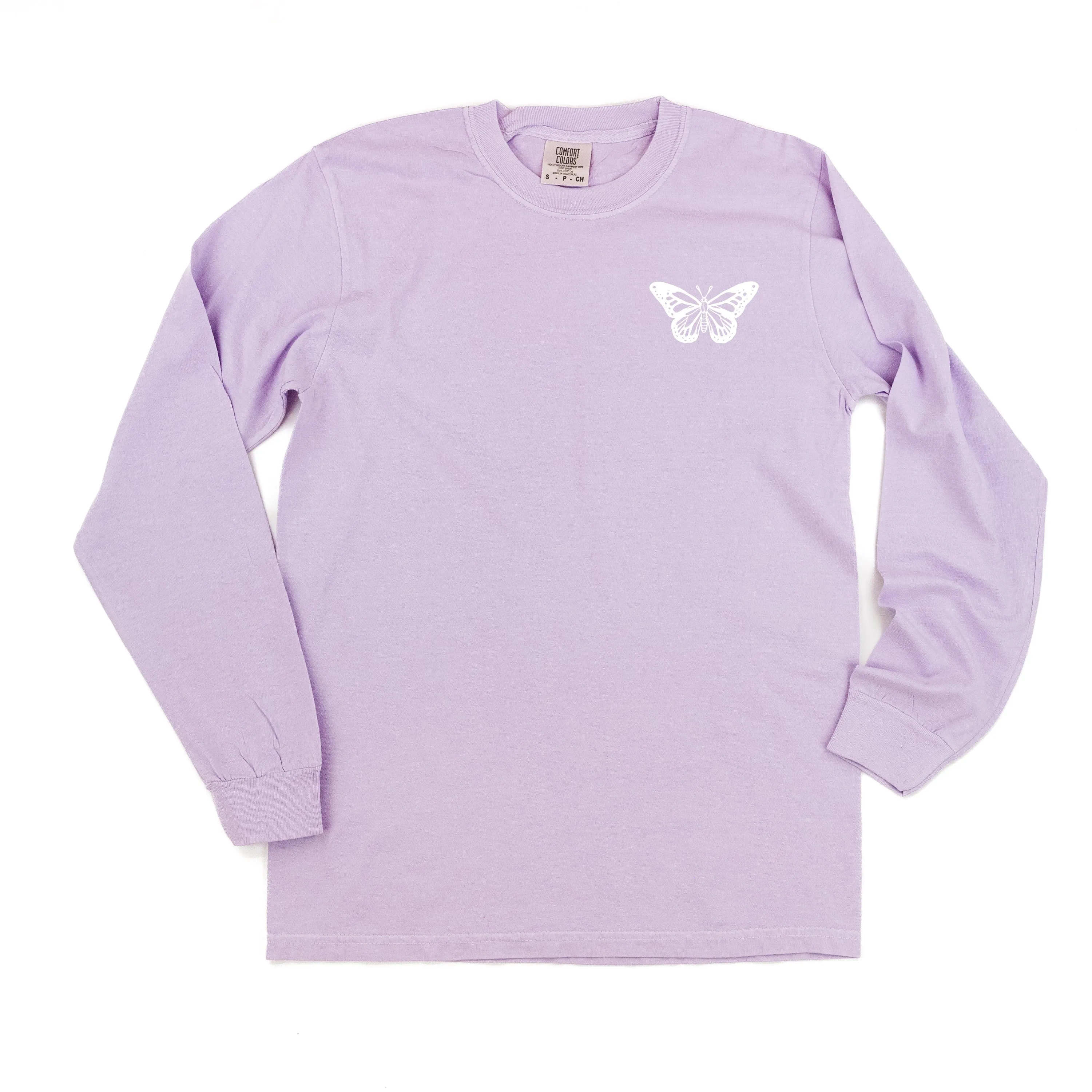 BUTTERFLY - LONG SLEEVE COMFORT COLORS TEE