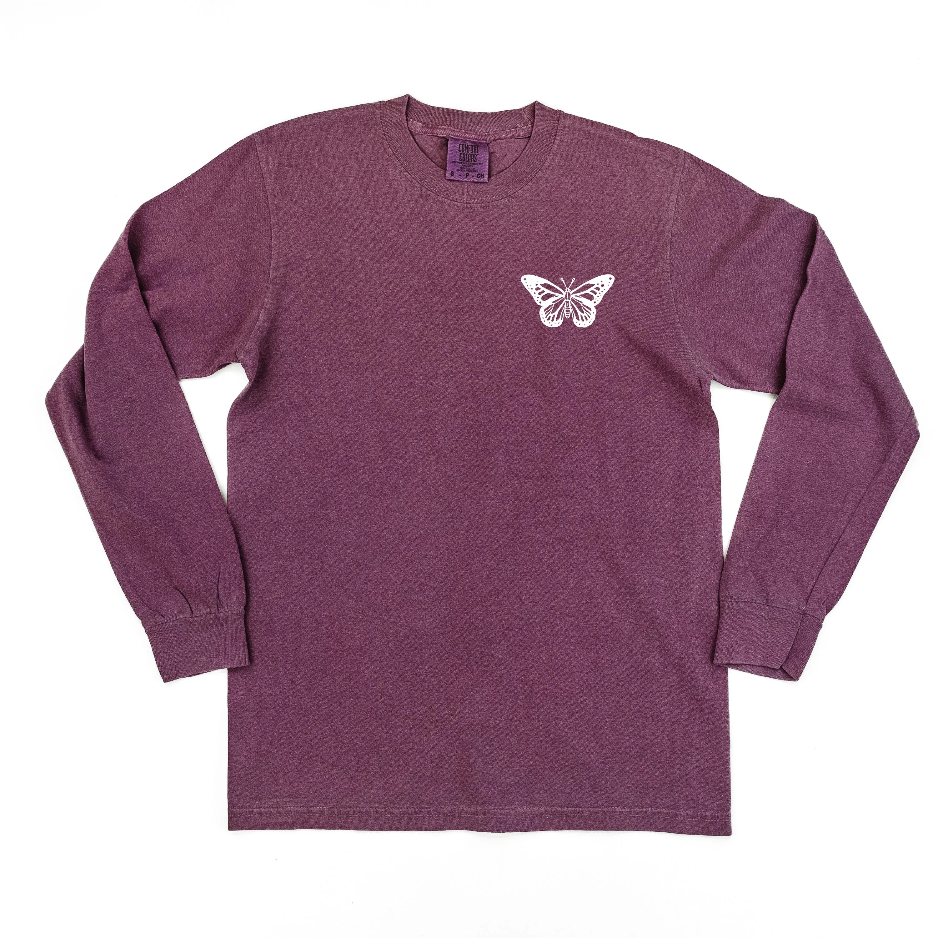 BUTTERFLY - LONG SLEEVE COMFORT COLORS TEE