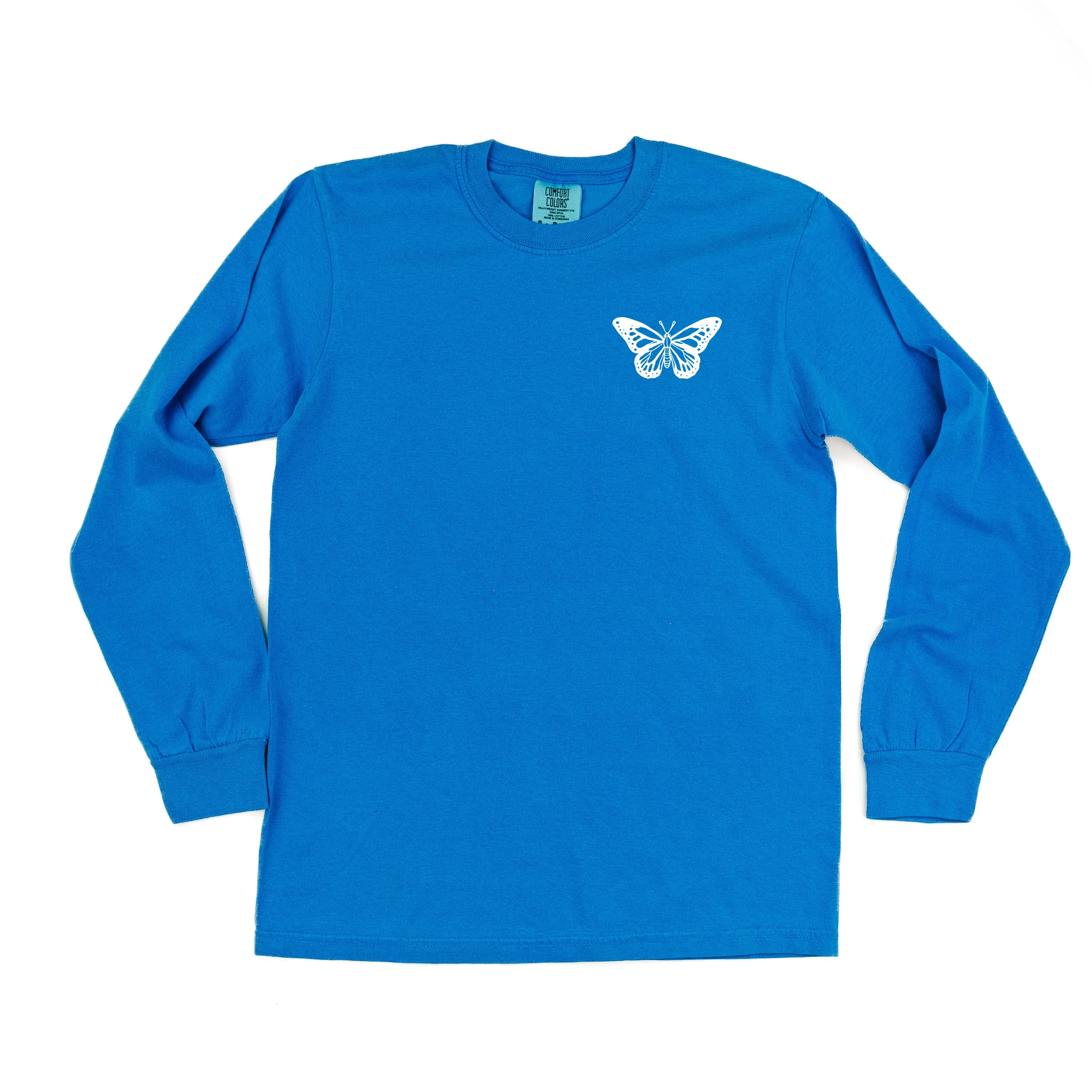 BUTTERFLY - LONG SLEEVE COMFORT COLORS TEE