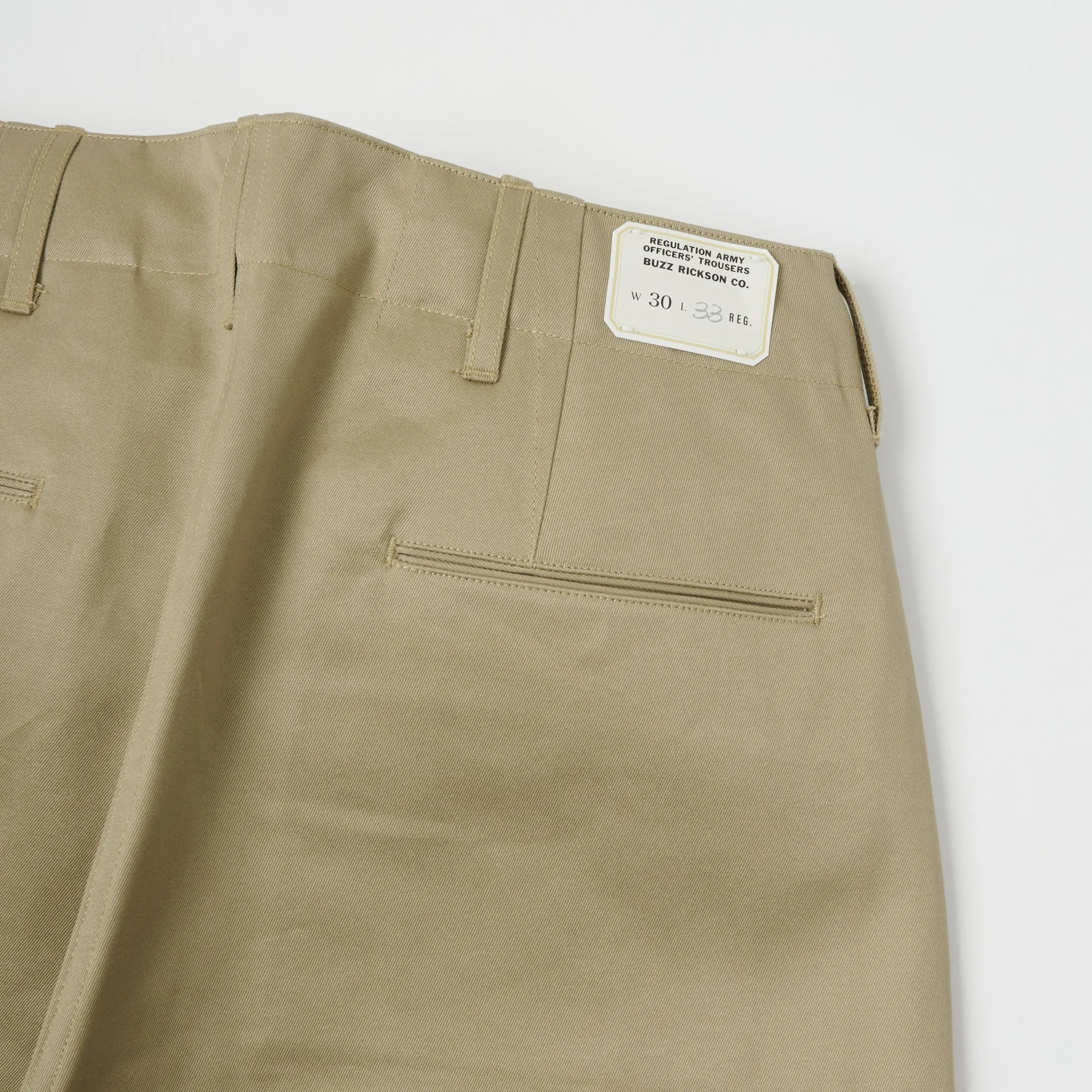 Buzz Ricksons 1942 Model M43036 Military-Grade Khaki Chino - Early Edition