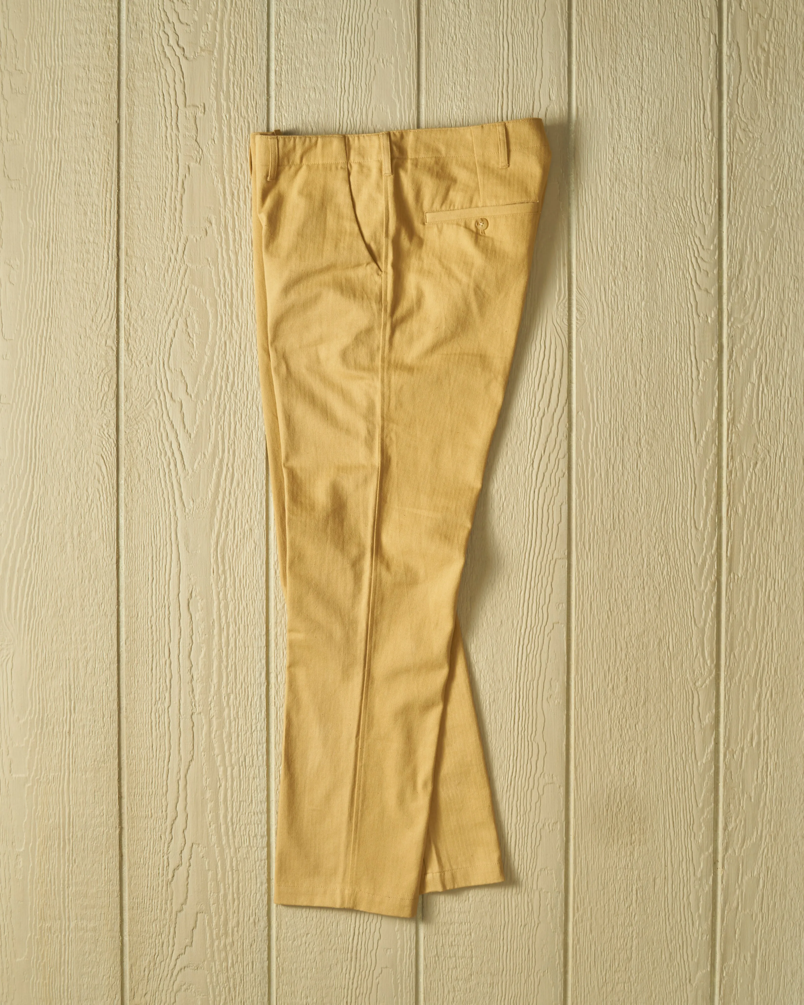 Camden Pant in Khaki Herringbone Twill