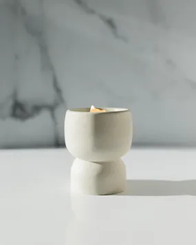 Channel The Flannel Coconut Soy Candle - Concrete Pedestal