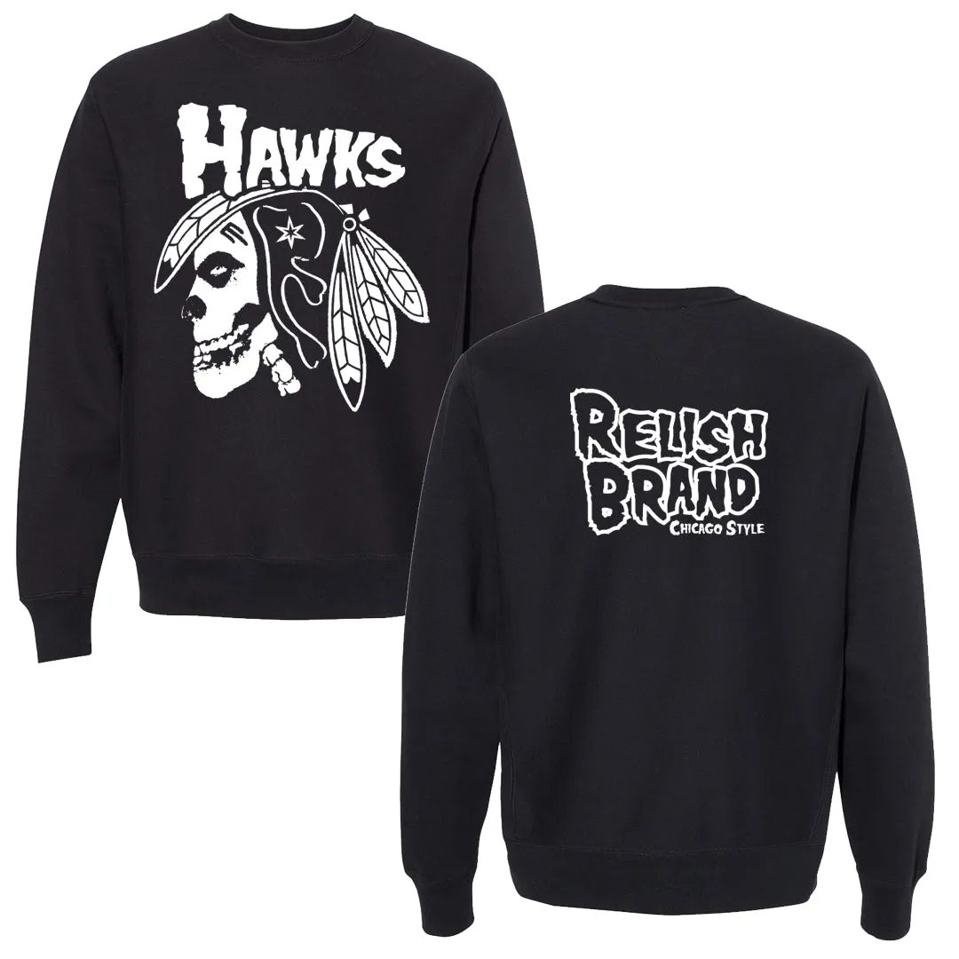 Chicago Punk-Hawks reverse weave Crewneck