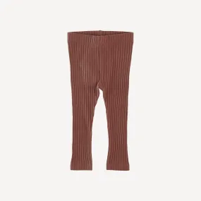 classic skinny legging | tortoise | organic cotton wide rib
