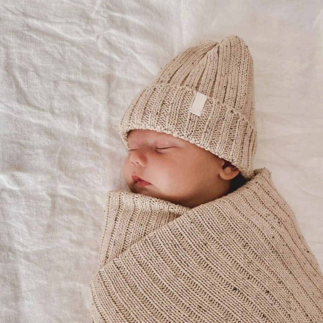 Colorful Speckled Knit Beanie