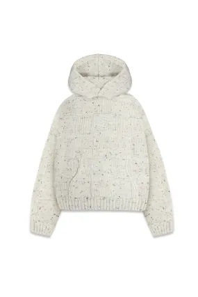 Communion Check Knit Hoodie