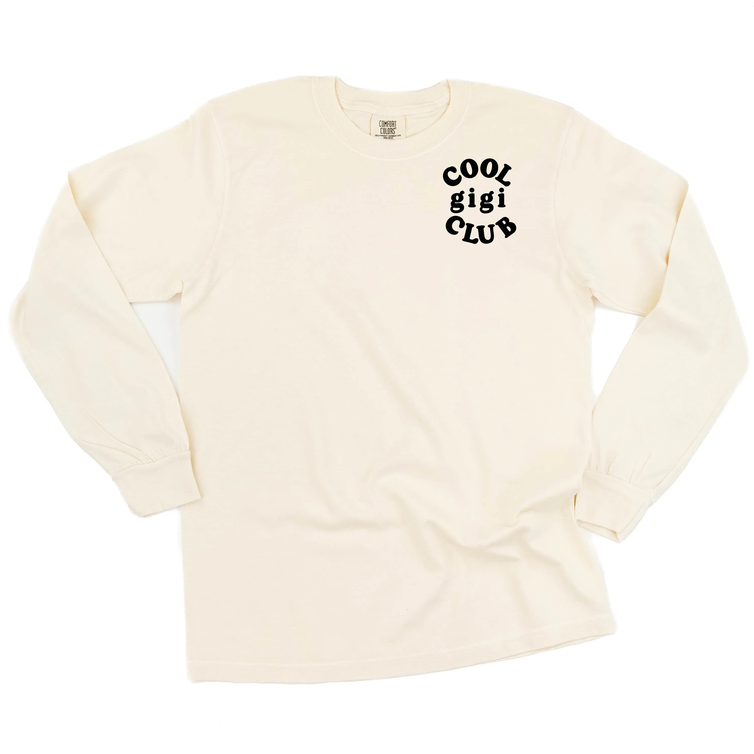 COOL Gigi CLUB - Pocket Design - LONG SLEEVE COMFORT COLORS TEE