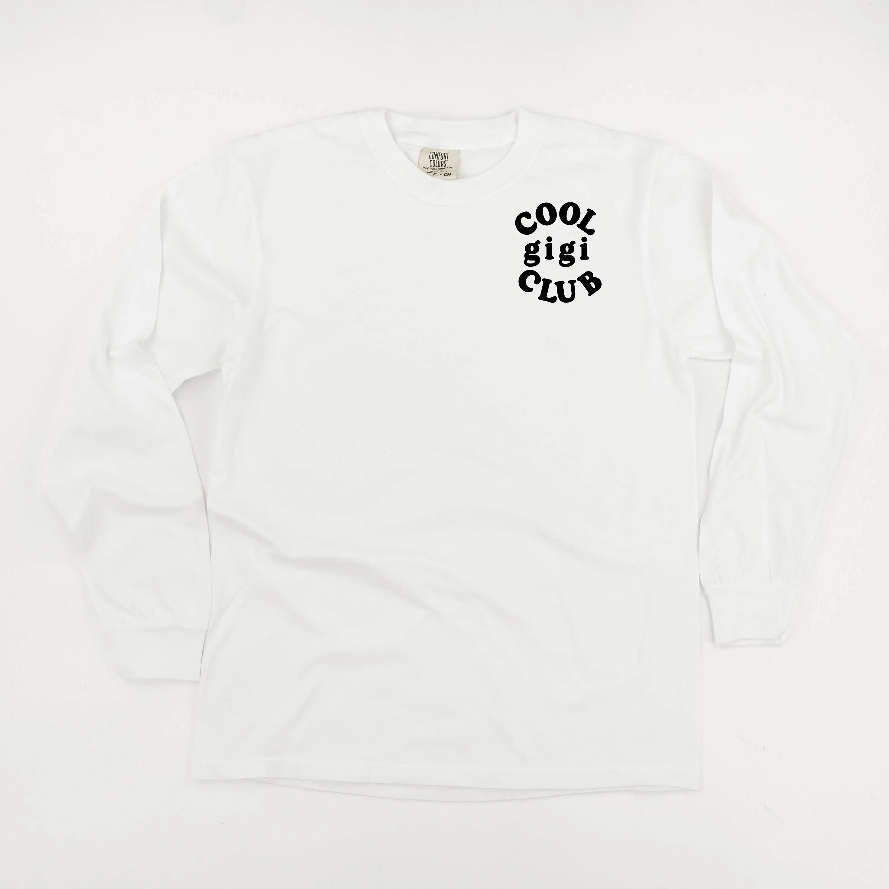 COOL Gigi CLUB - Pocket Design - LONG SLEEVE COMFORT COLORS TEE