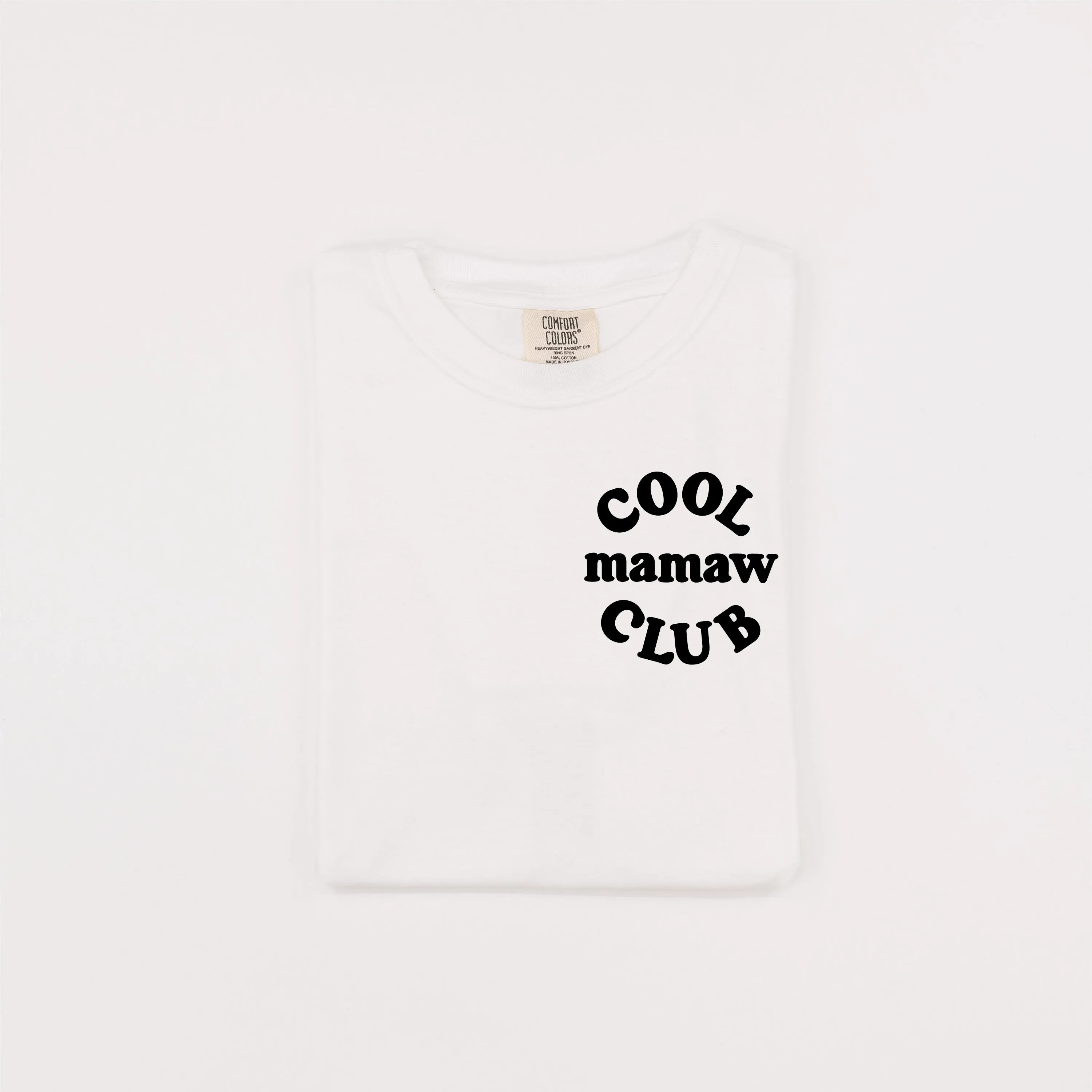 COOL Mamaw CLUB - Pocket Design - SHORT SLEEVE COMFORT COLORS TEE