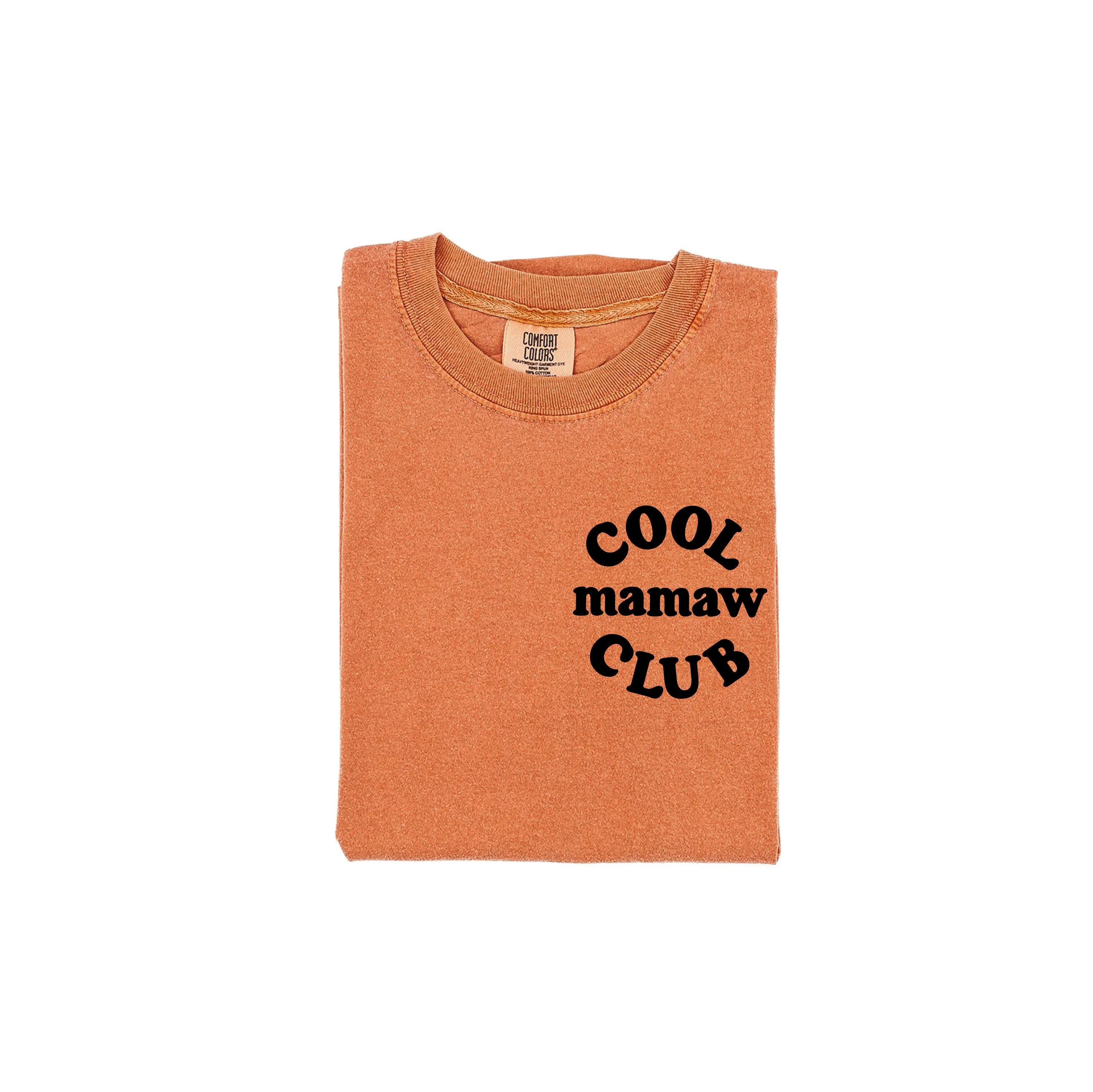 COOL Mamaw CLUB - Pocket Design - SHORT SLEEVE COMFORT COLORS TEE