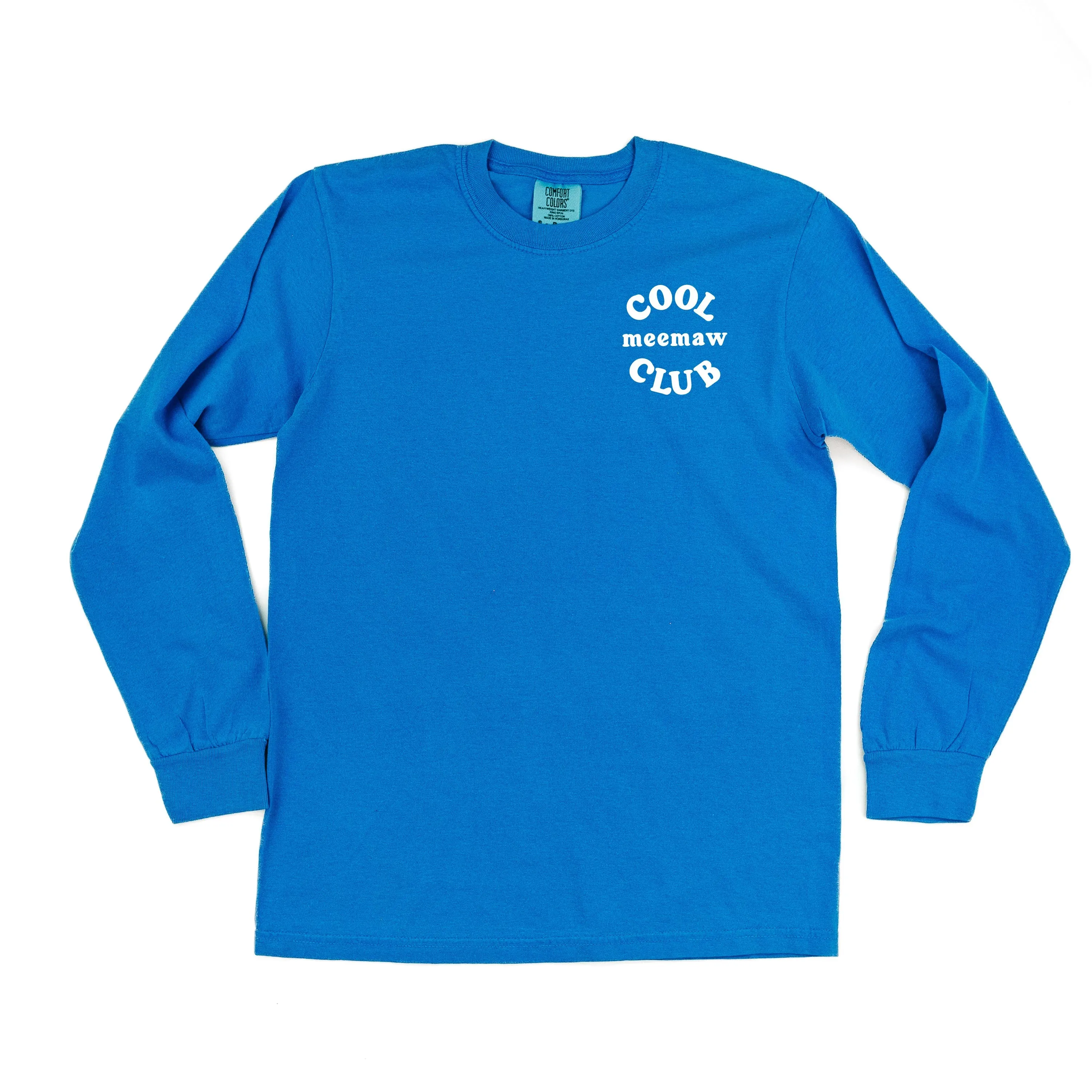 COOL Meemaw CLUB - Pocket Design - LONG SLEEVE COMFORT COLORS TEE