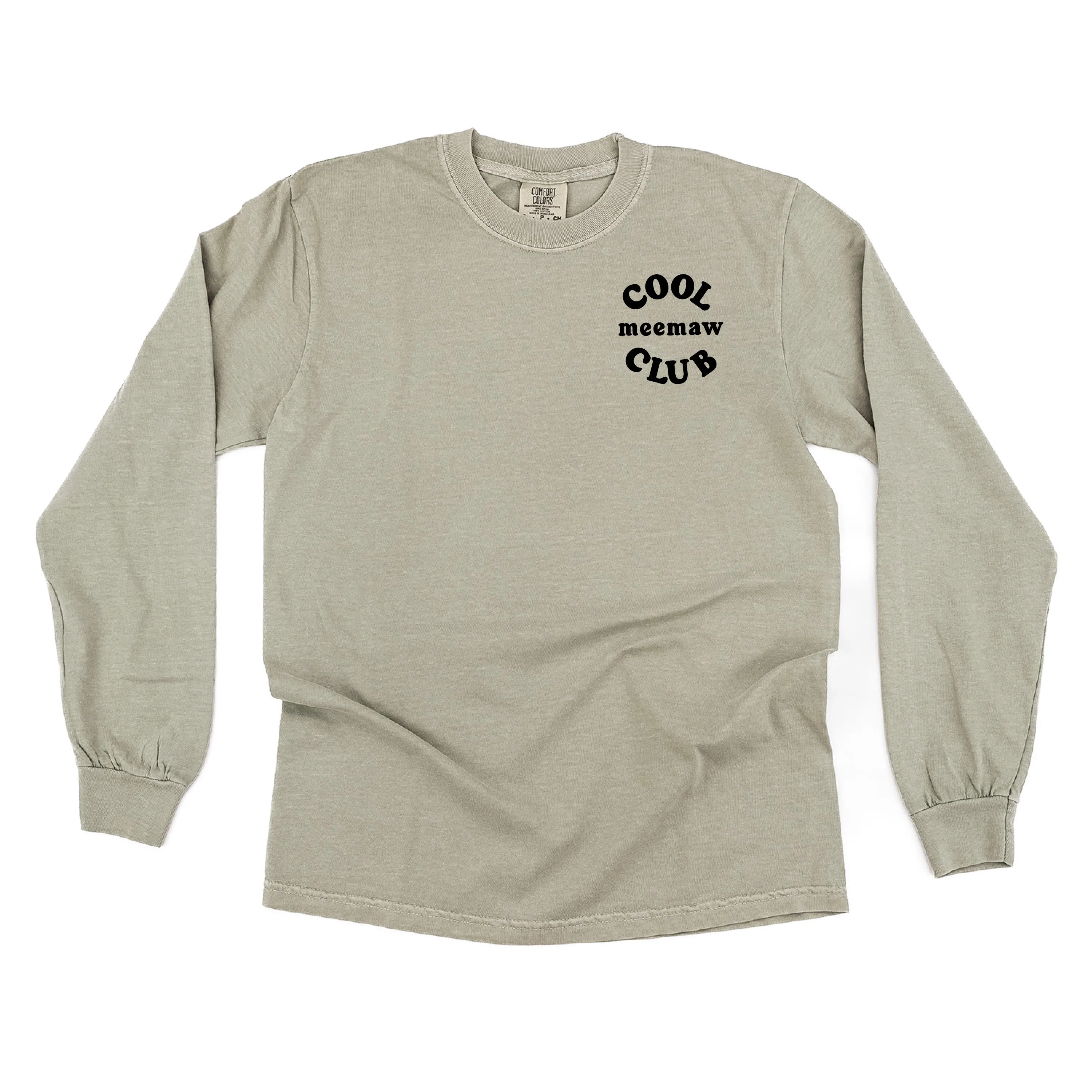 COOL Meemaw CLUB - Pocket Design - LONG SLEEVE COMFORT COLORS TEE