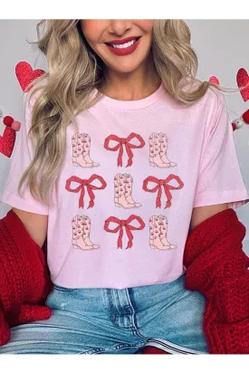 Croquette Cowgirl Valentine Graphic Tee